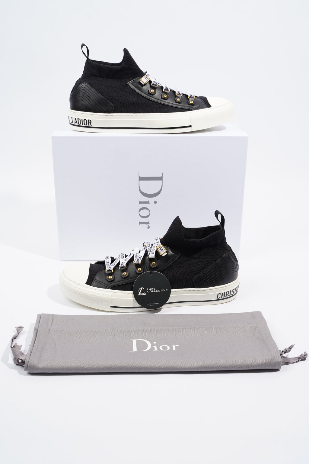 Christian Dior WALK'N' Black / White Cotton EU 42 UK 8