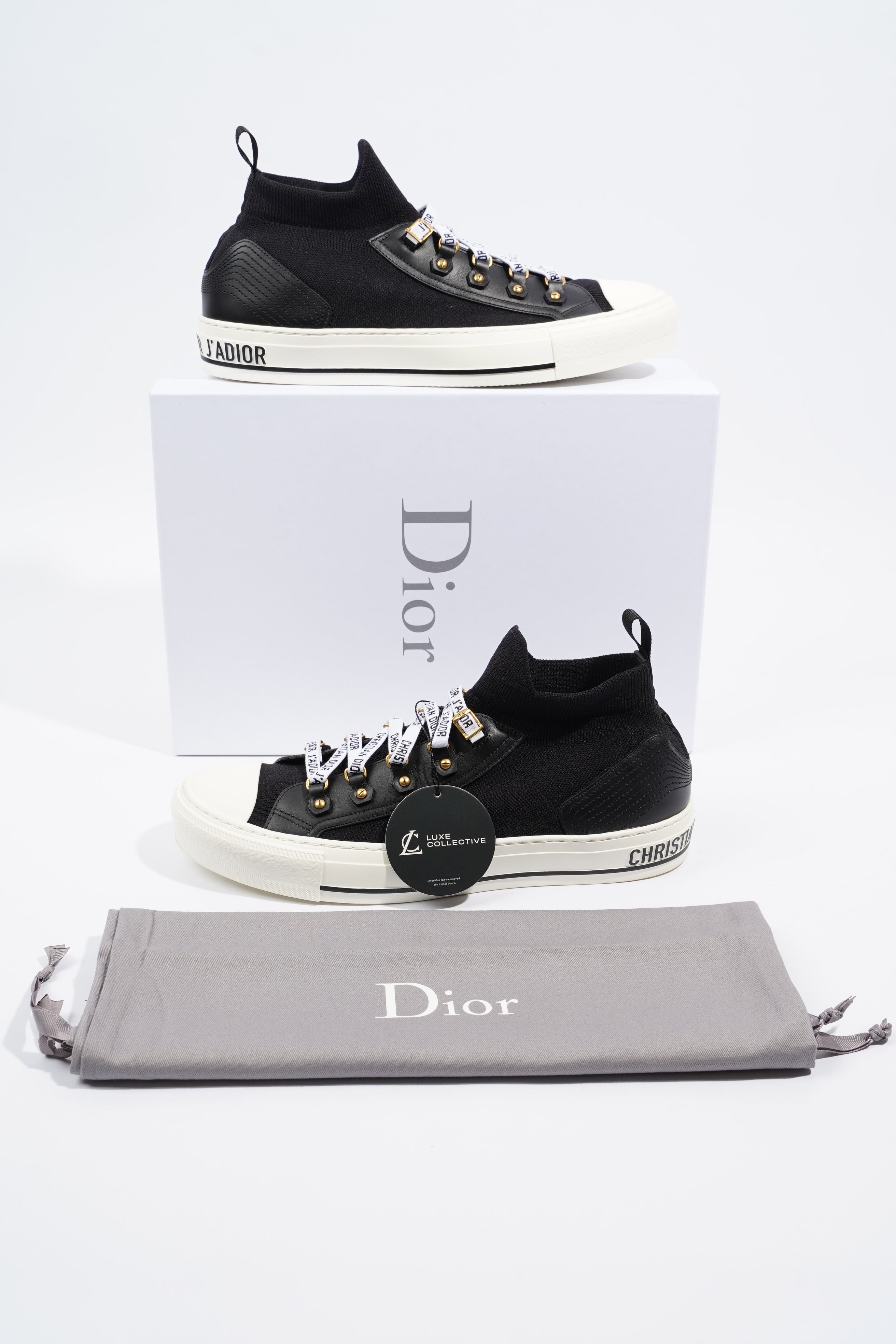 Christian Dior WALK'N' Black / White Cotton EU 42 UK 8