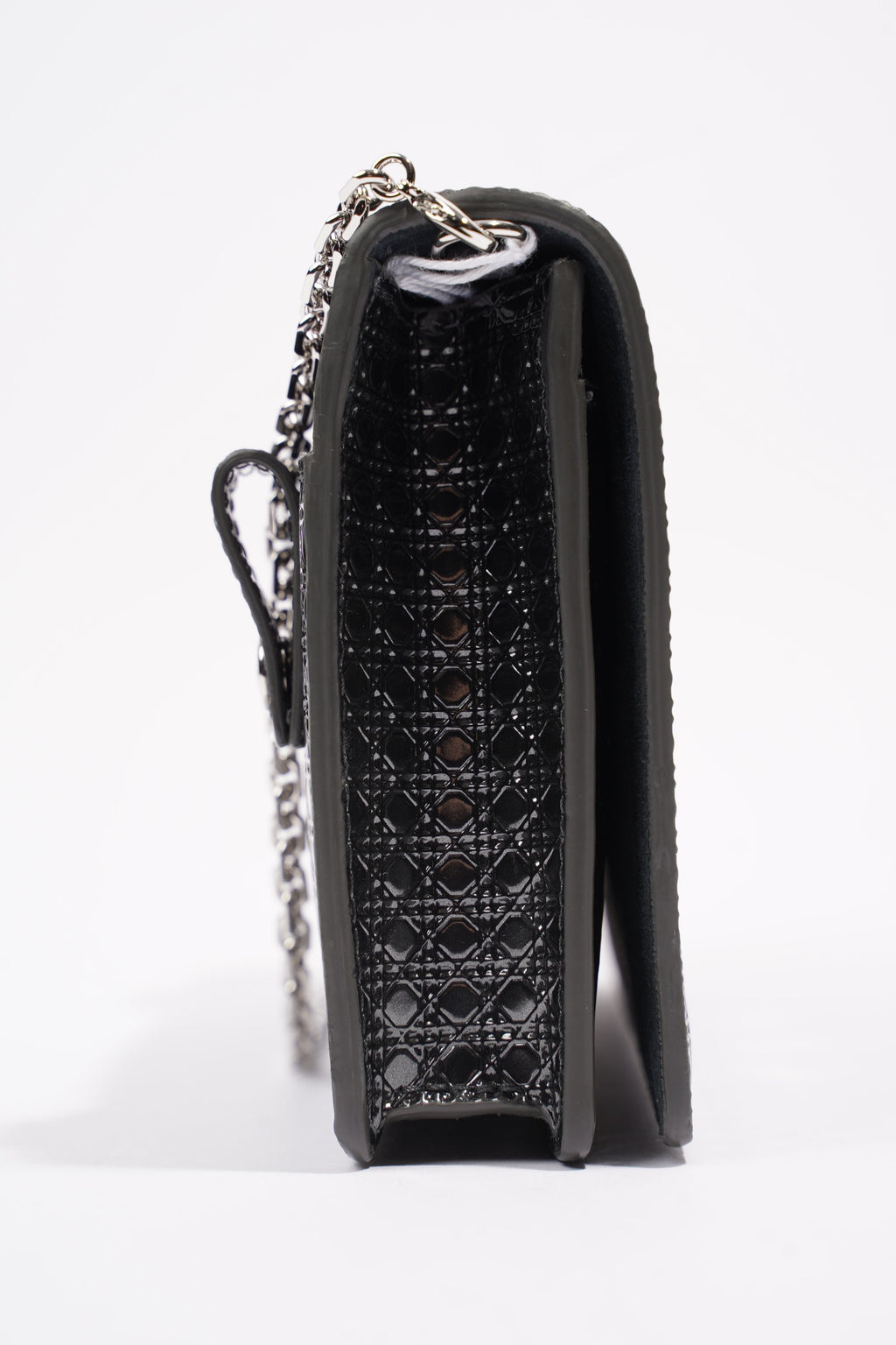 Christian Dior 30 Montaigne 2-in-1 Pouch Grey Patent Leather