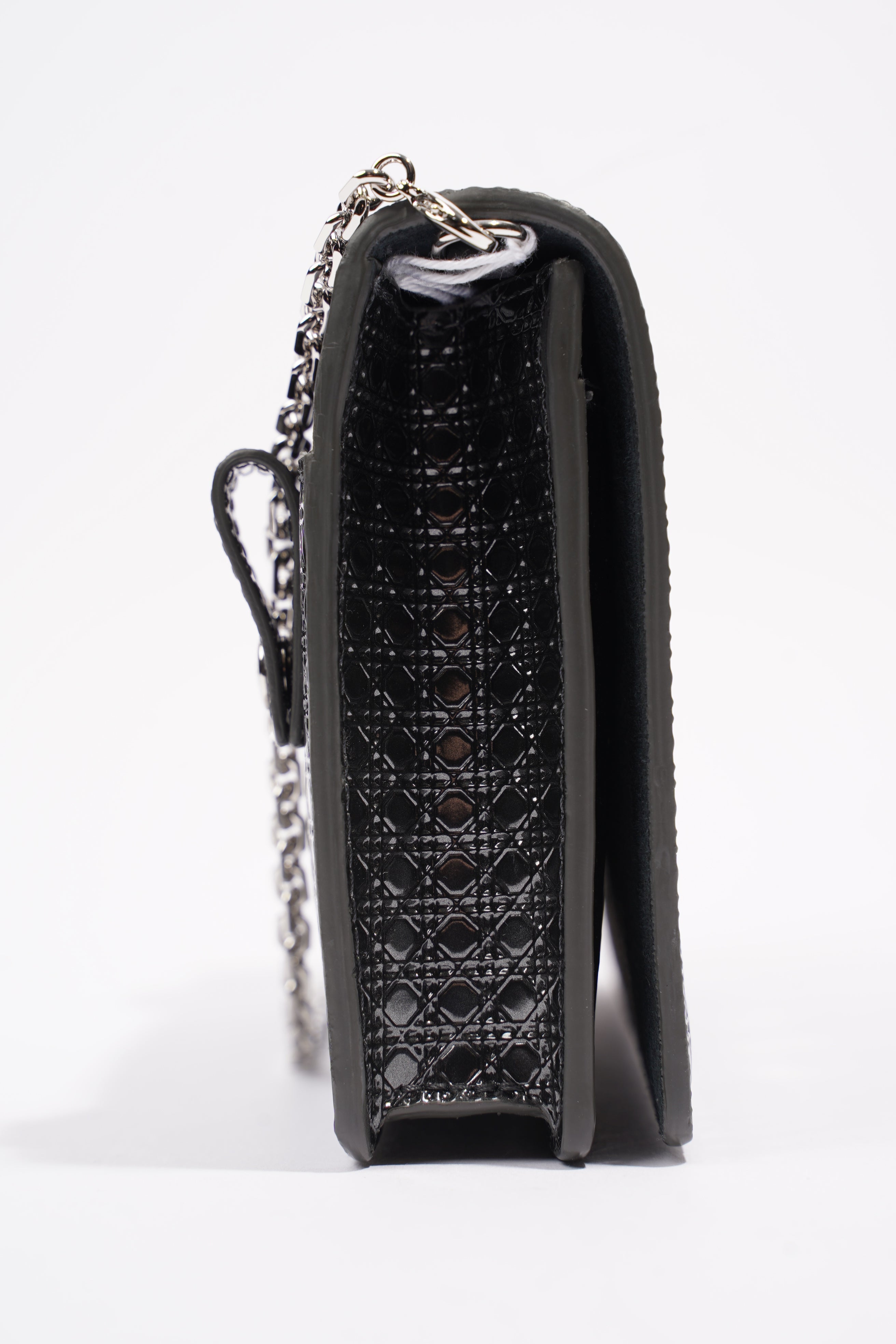 Christian Dior 30 Montaigne 2-in-1 Pouch Grey Patent Leather
