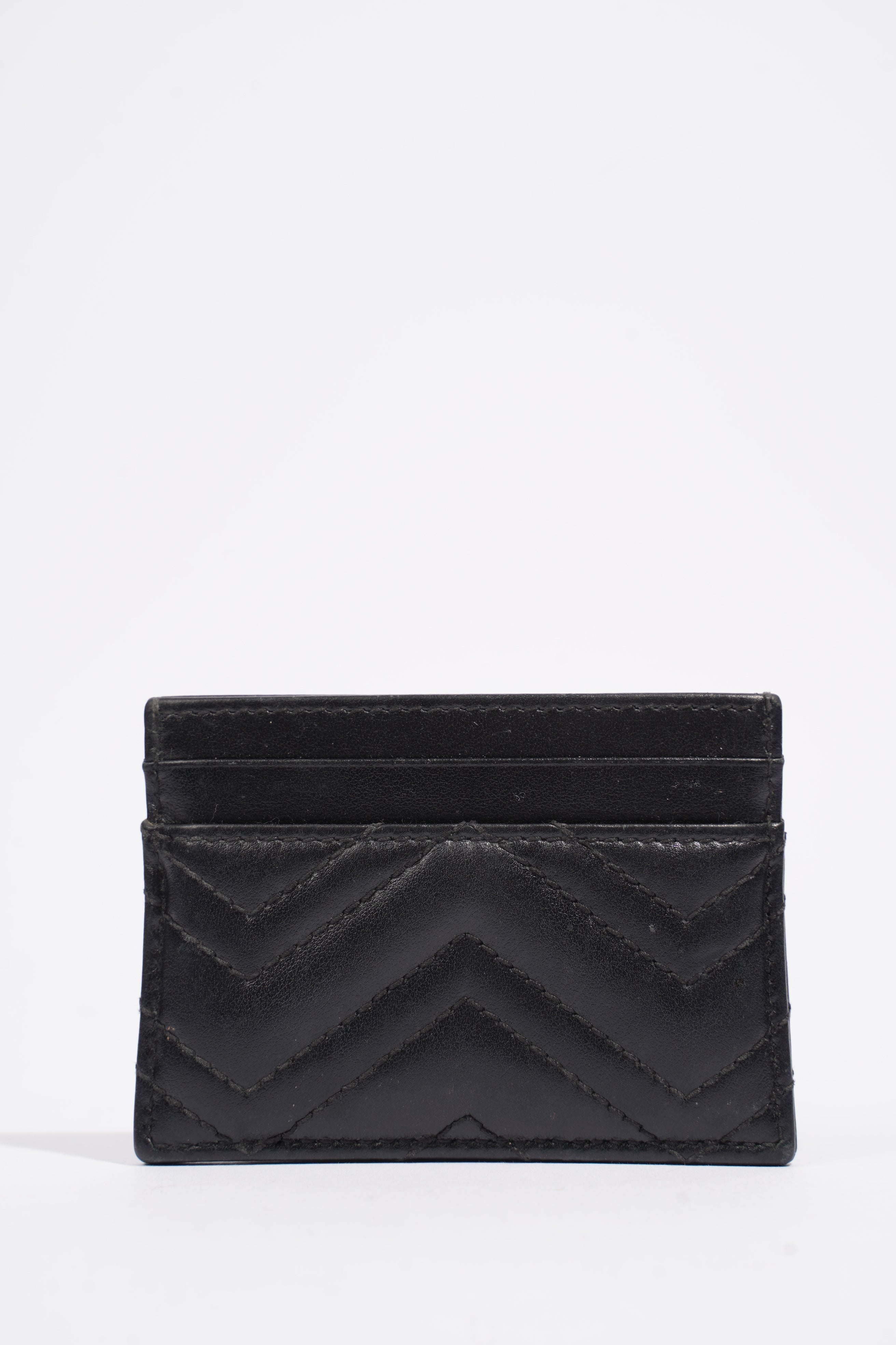 Gucci GG Marmont Card Holder Black Leather