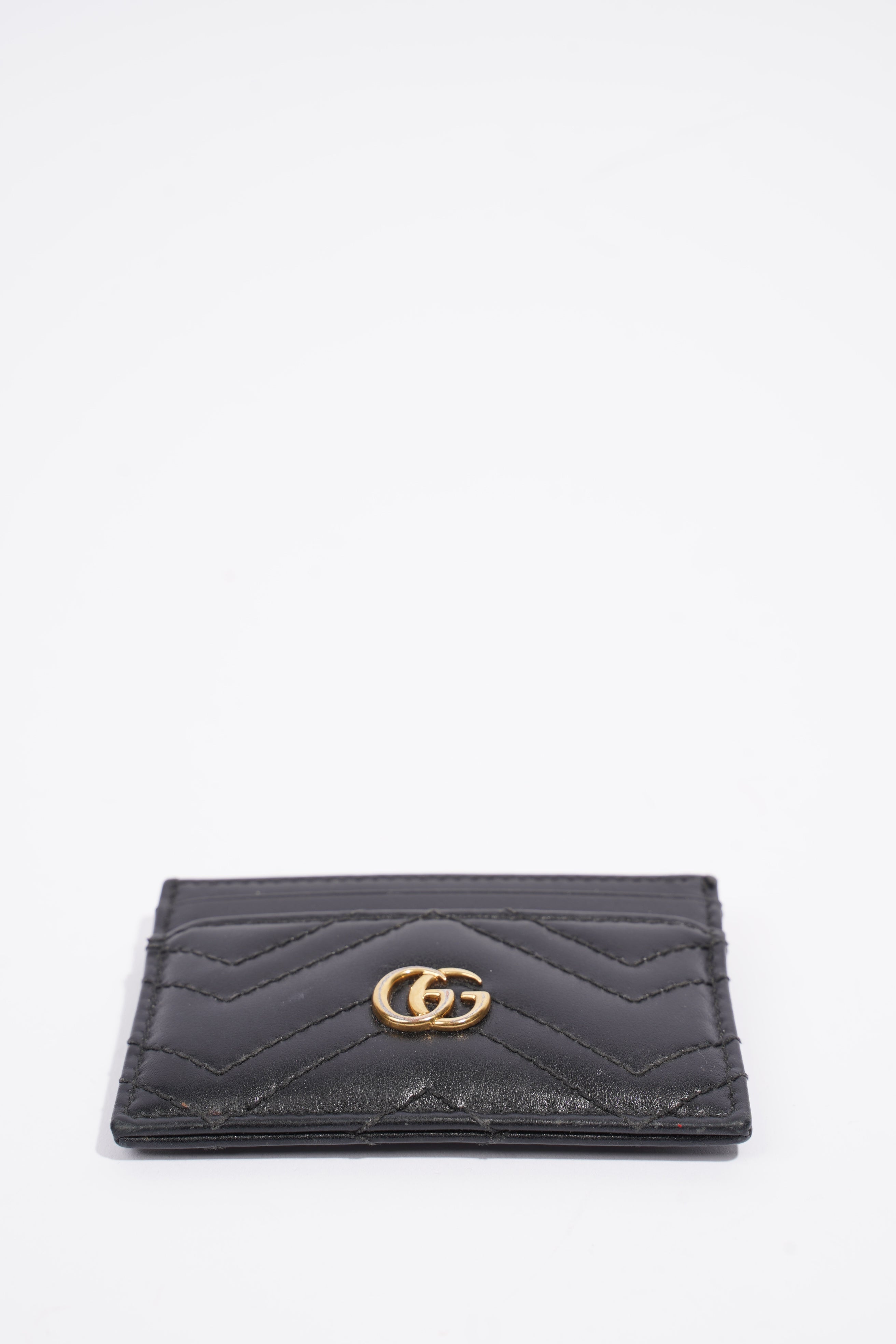 Gucci GG Marmont Card Holder Black Leather