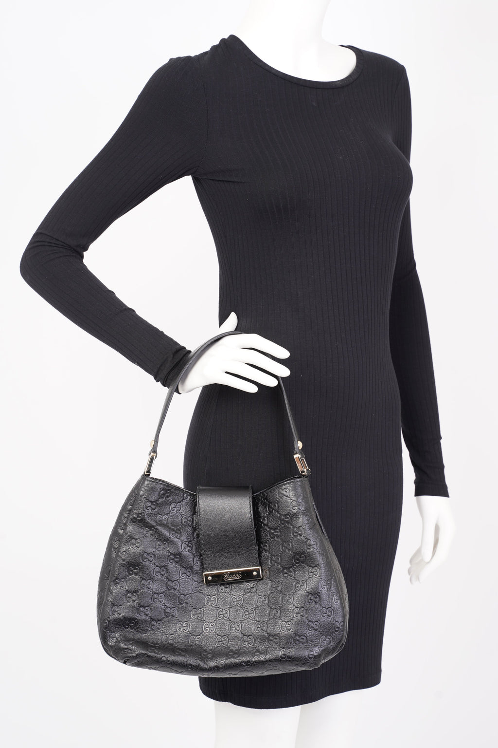 Gucci Guccissima Black Leather