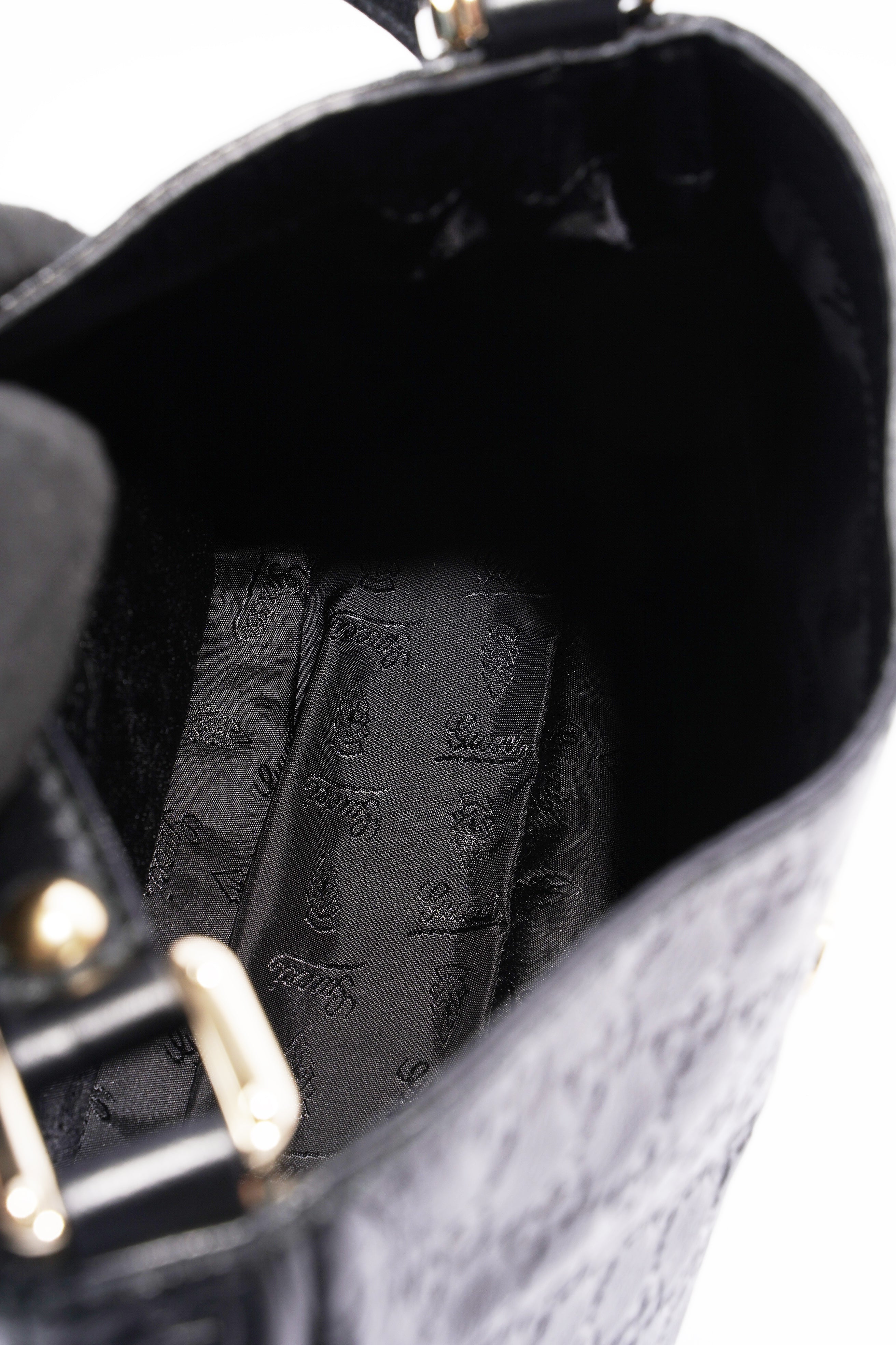Gucci Guccissima Black Leather