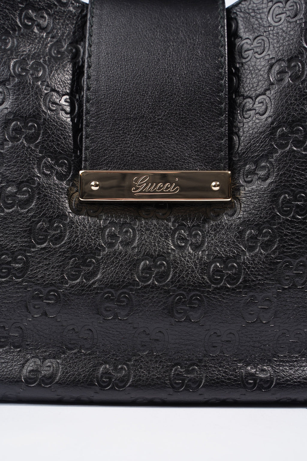 Gucci Guccissima Black Leather