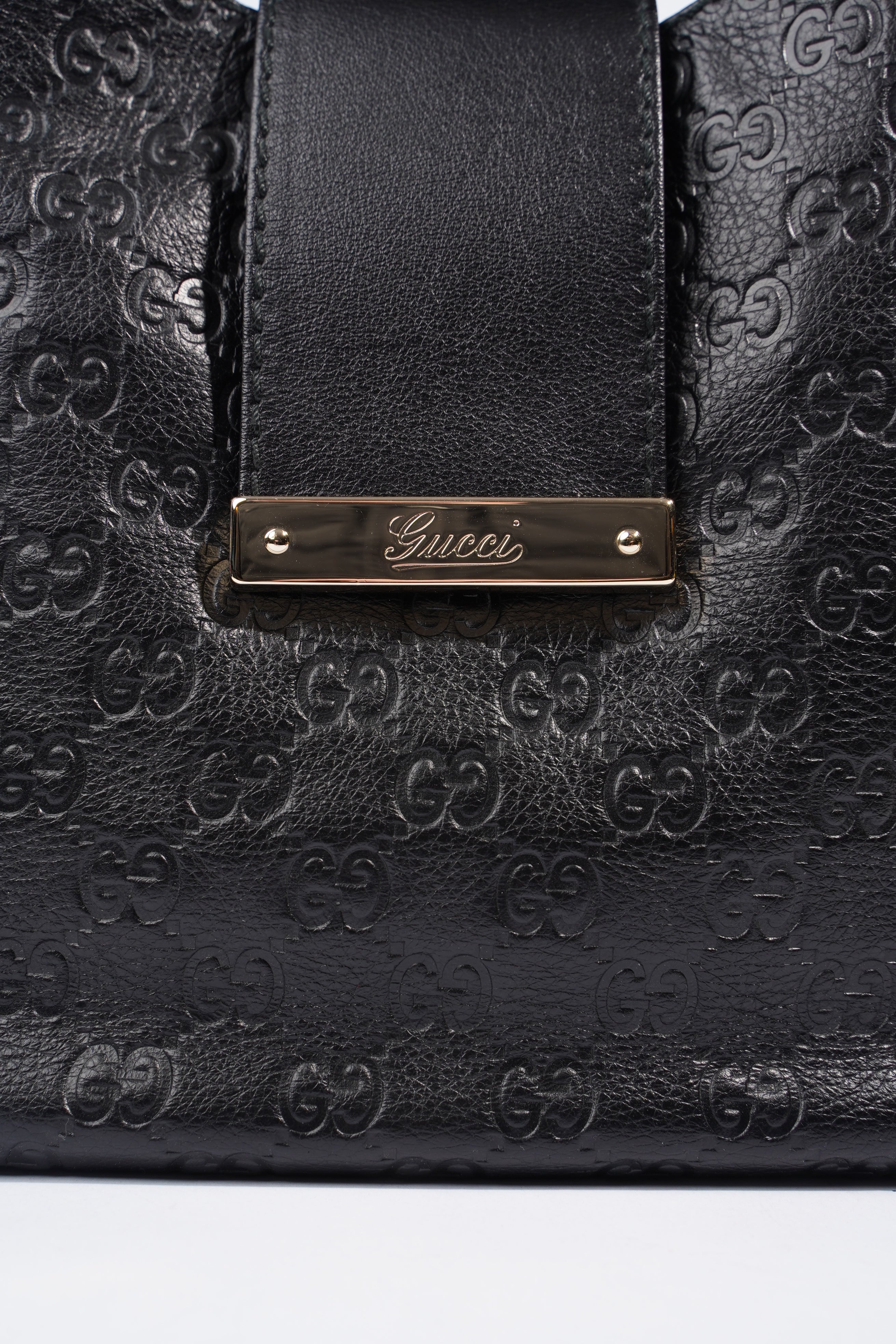 Gucci Guccissima Black Leather