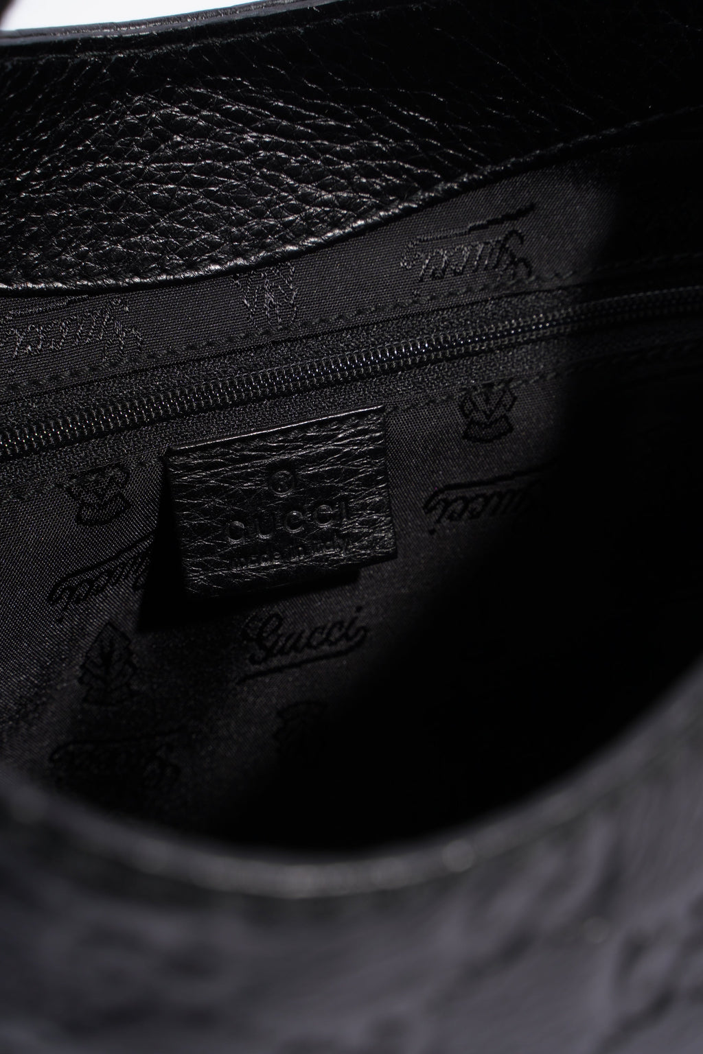 Gucci Guccissima Black Leather