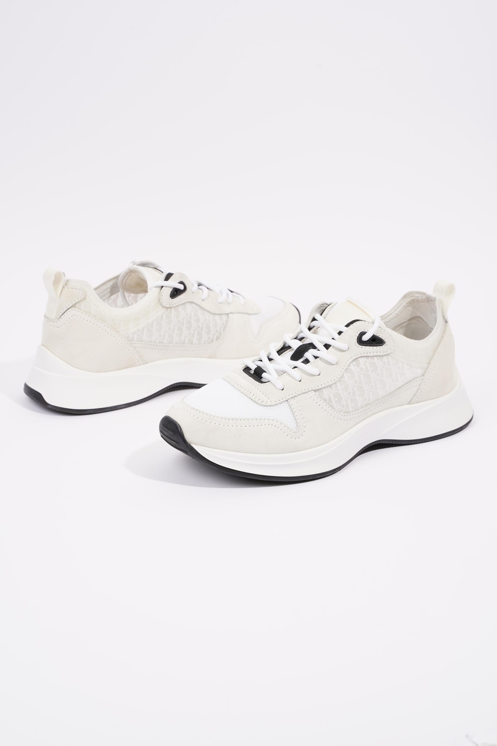 Christian Dior B25 White / Black Mesh EU 42.5 UK 8.5