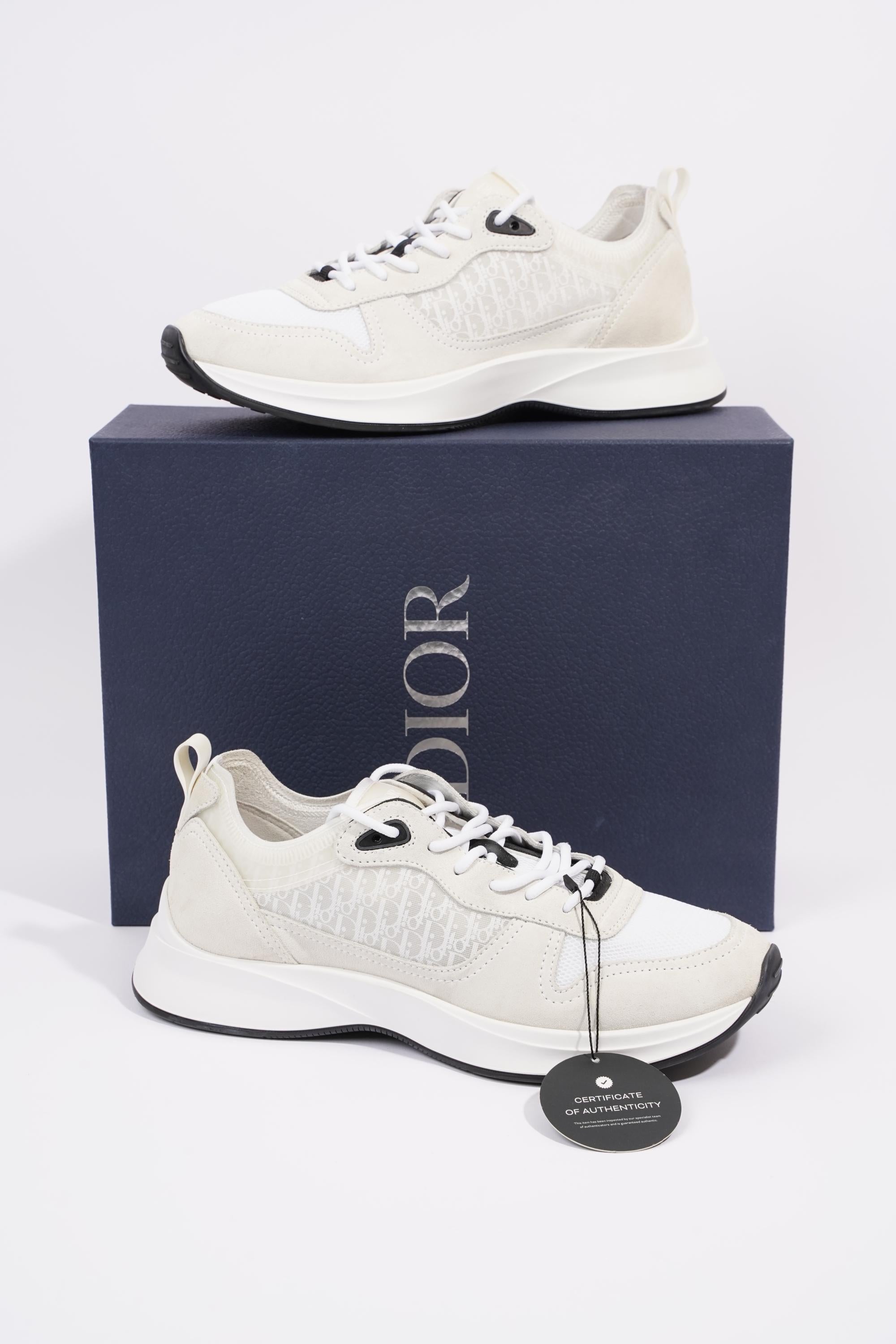 Christian Dior B25 White / Black Mesh EU 42.5 UK 8.5