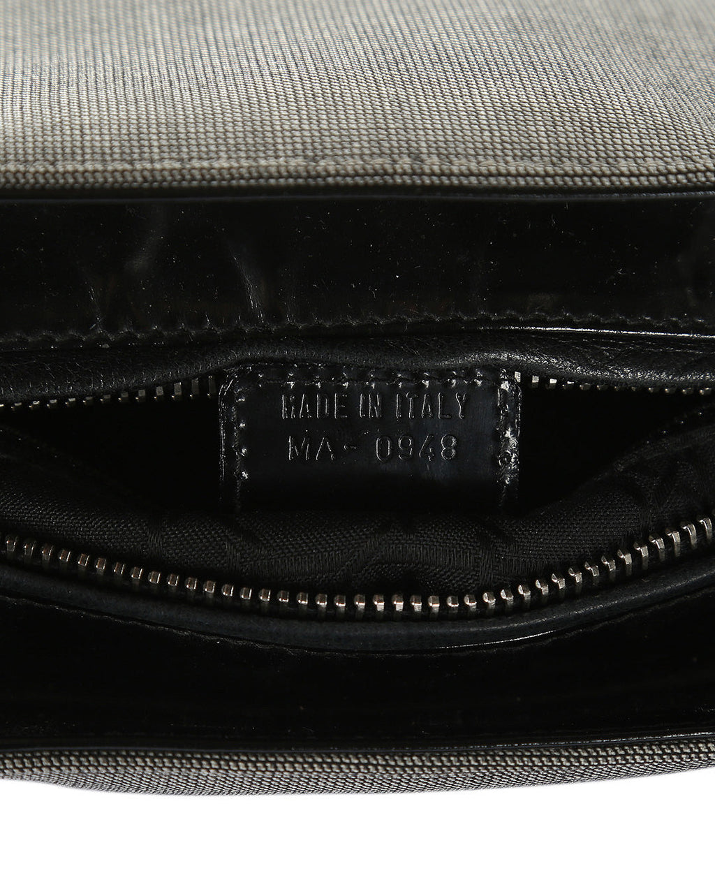 CHRISTIAN DIOR Grey Canvas Lady Dior Tote Bag