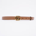 Gucci Marmont Belt Tan Leather 75cm 30"
