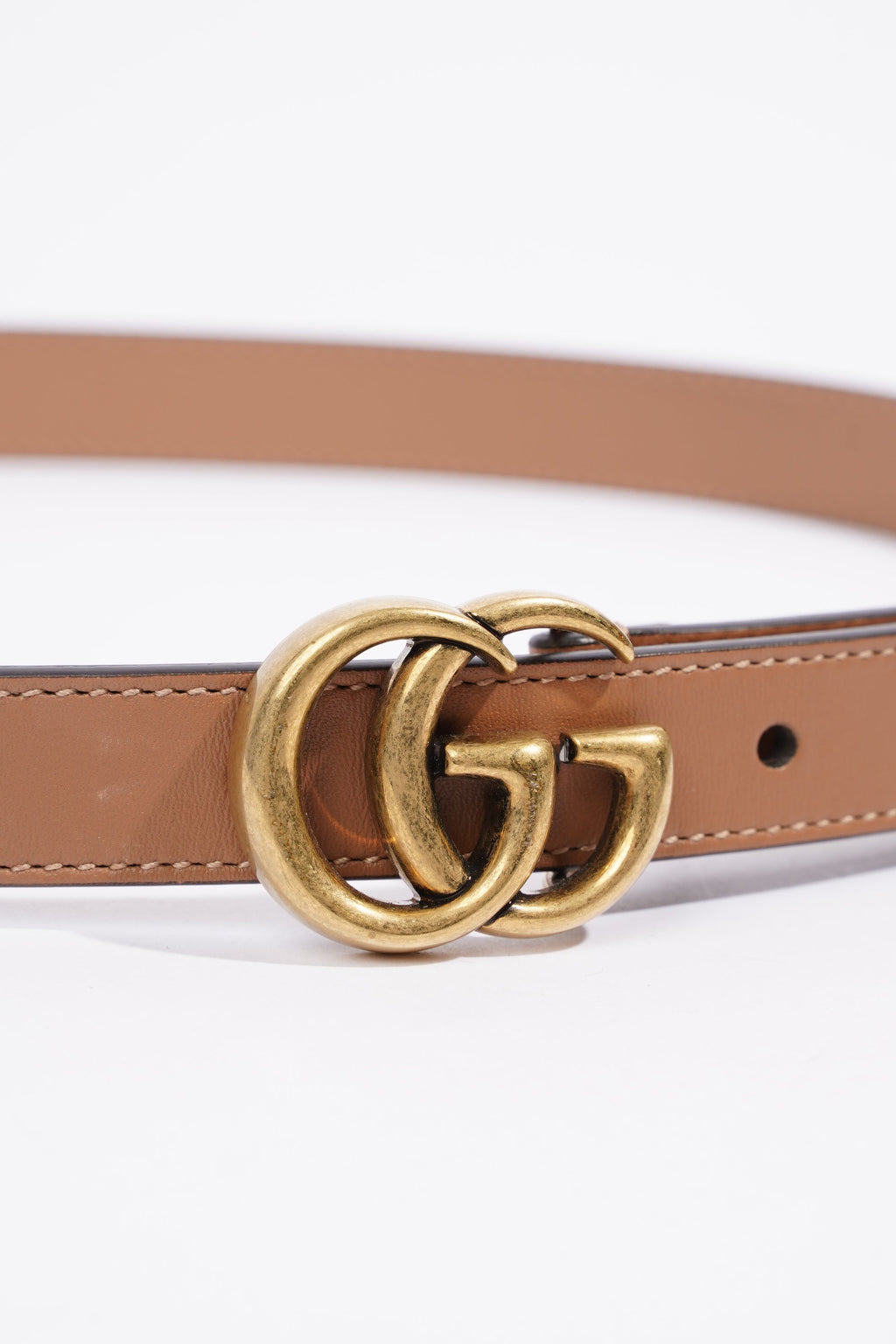 Gucci Marmont Belt Tan Leather 75cm 30"