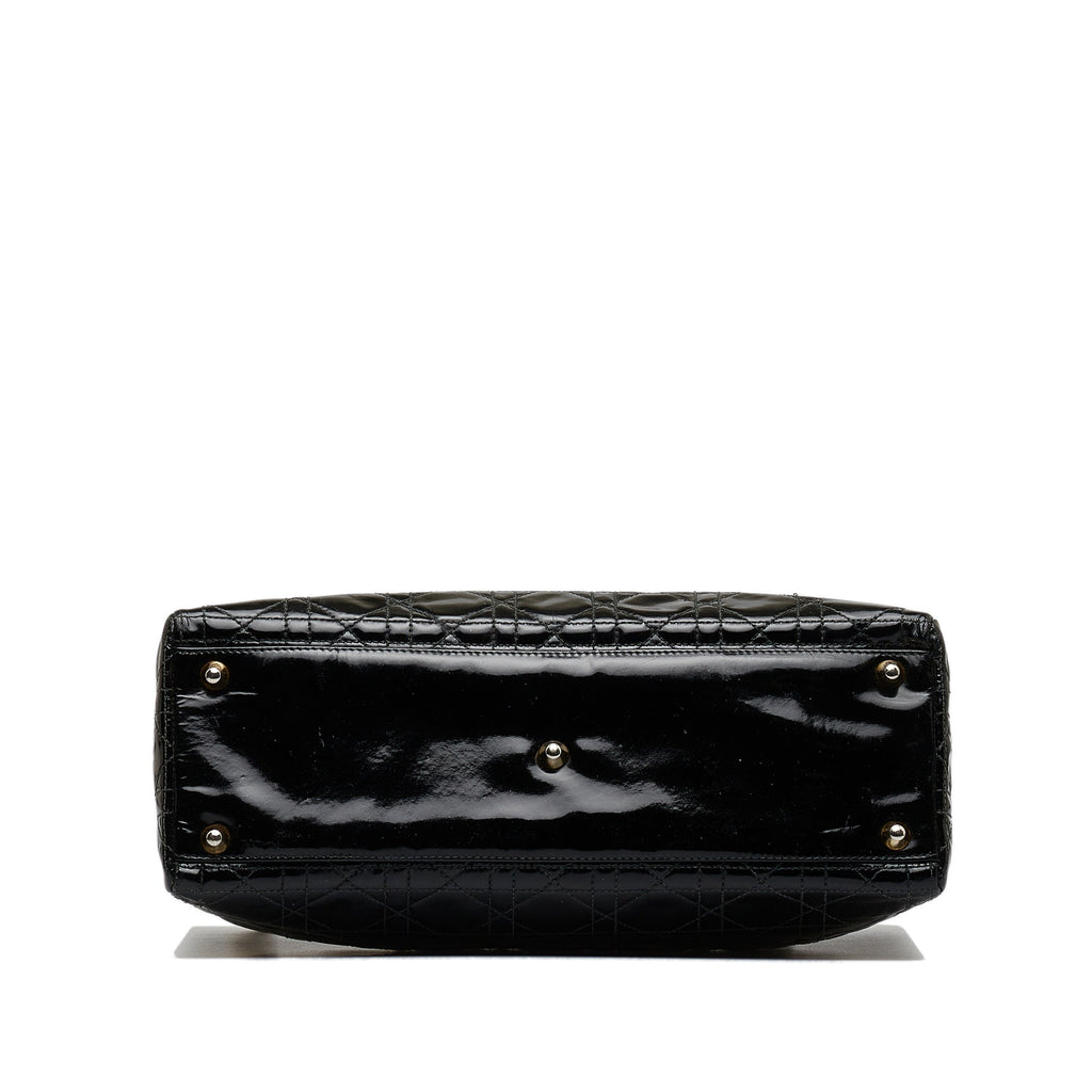 DIORLarge Cannage Patent Lady  Satchel