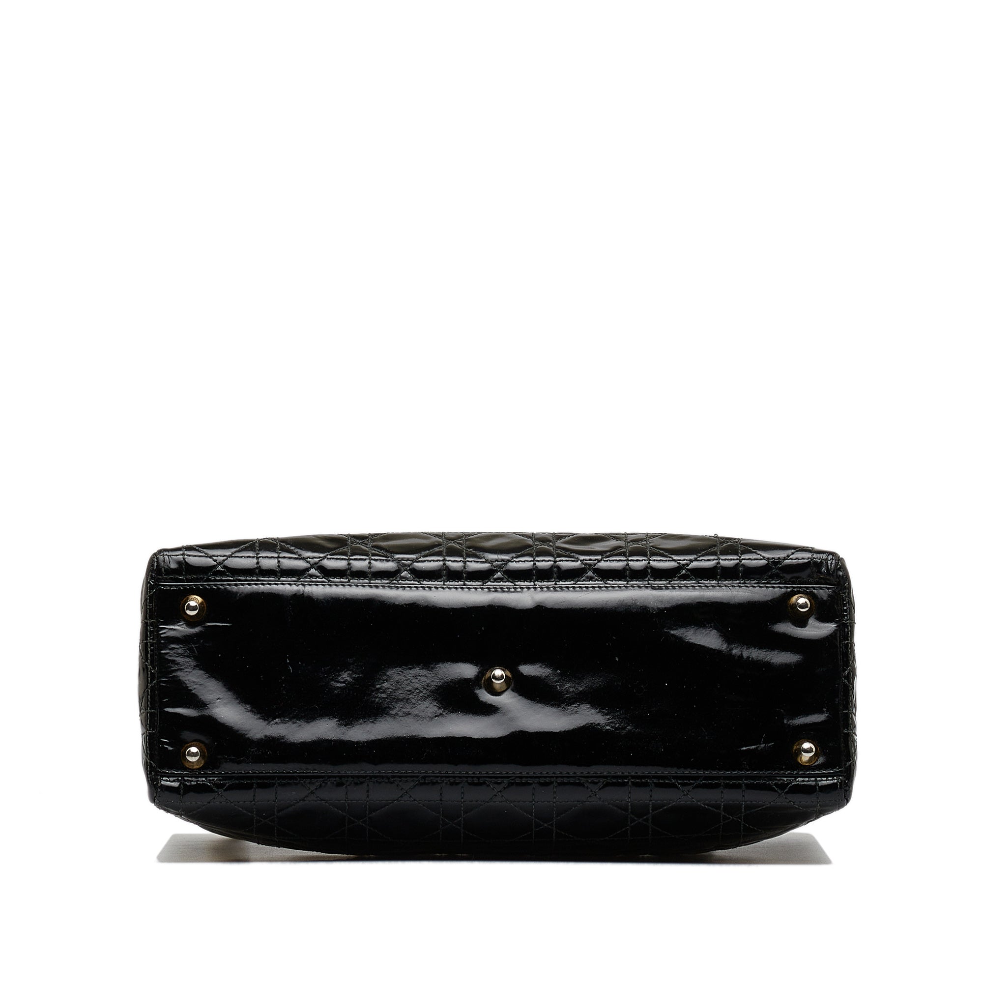 DIORLarge Cannage Patent Lady  Satchel