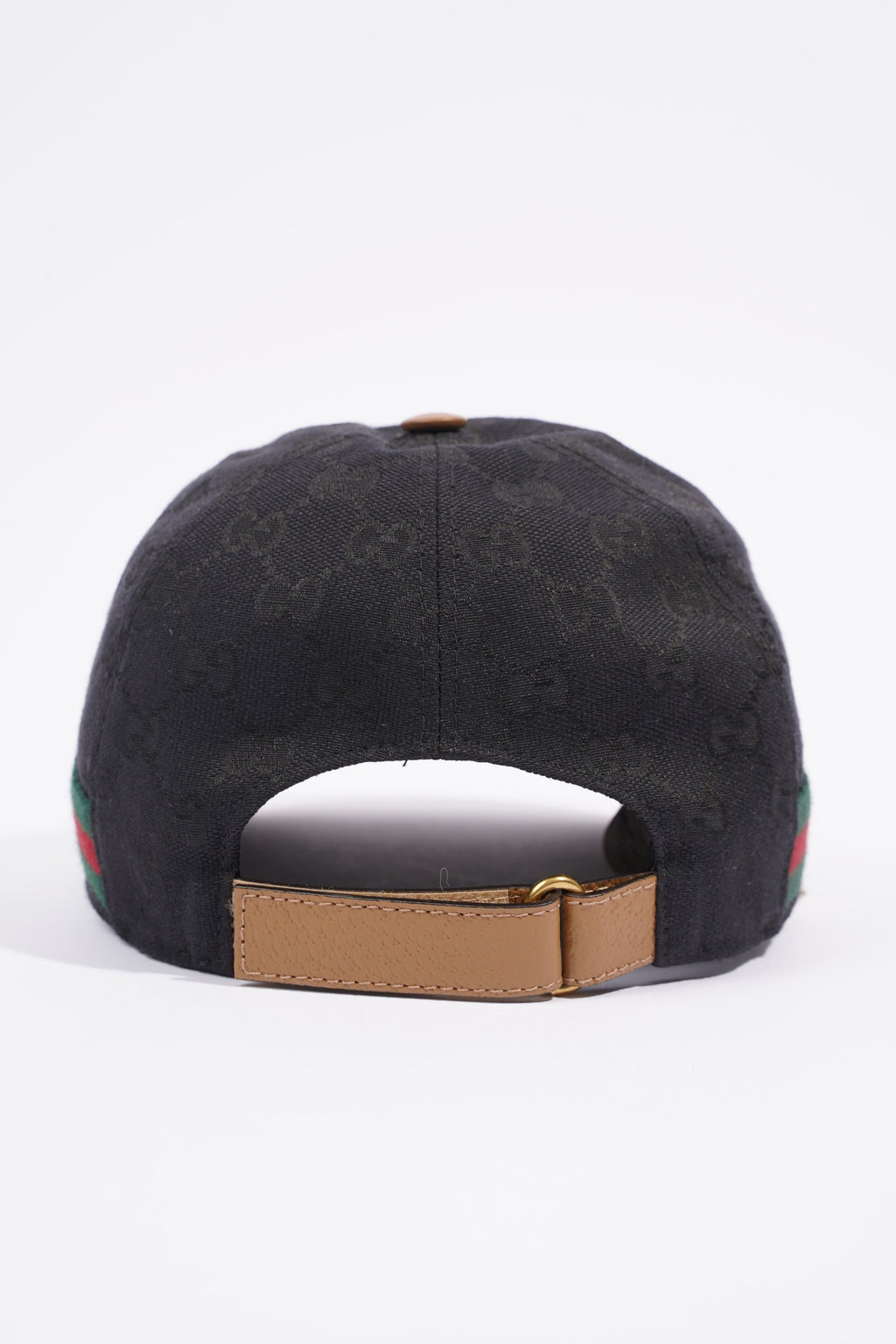 Gucci GG Supreme Baseball Cap Black / GG Supreme / Gucci Stripe Cotton Small