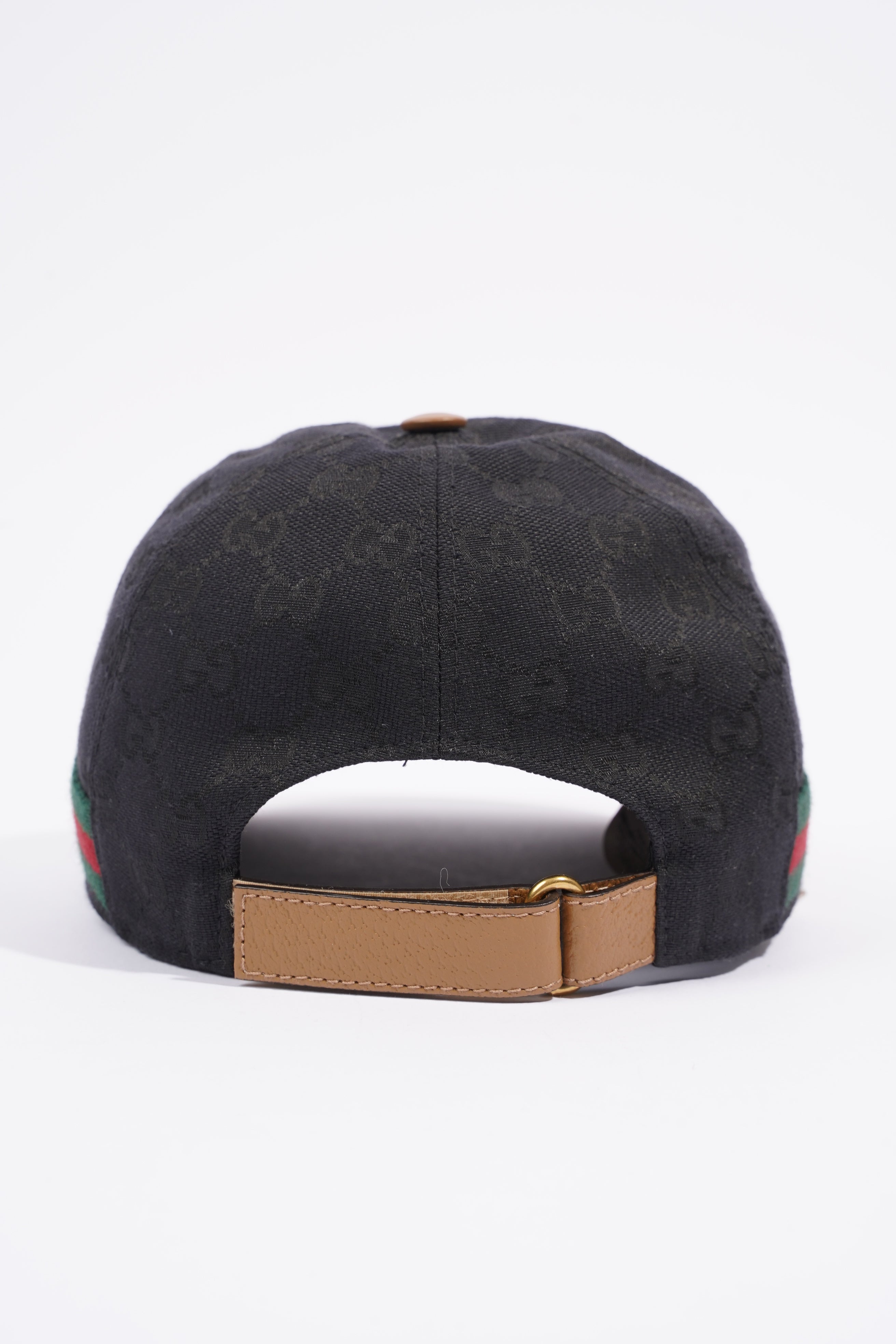 Gucci GG Supreme Baseball Cap Black / GG Supreme / Gucci Stripe Cotton Small
