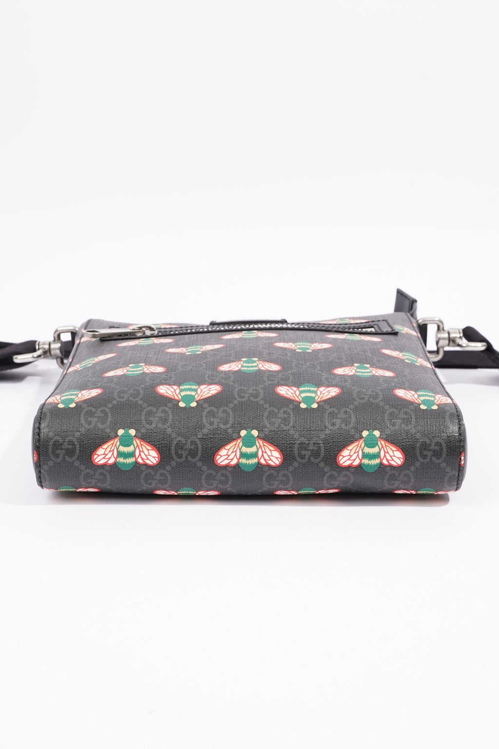 Gucci Bestiary Messenger Bag Black / Red / Blue Canvas OS