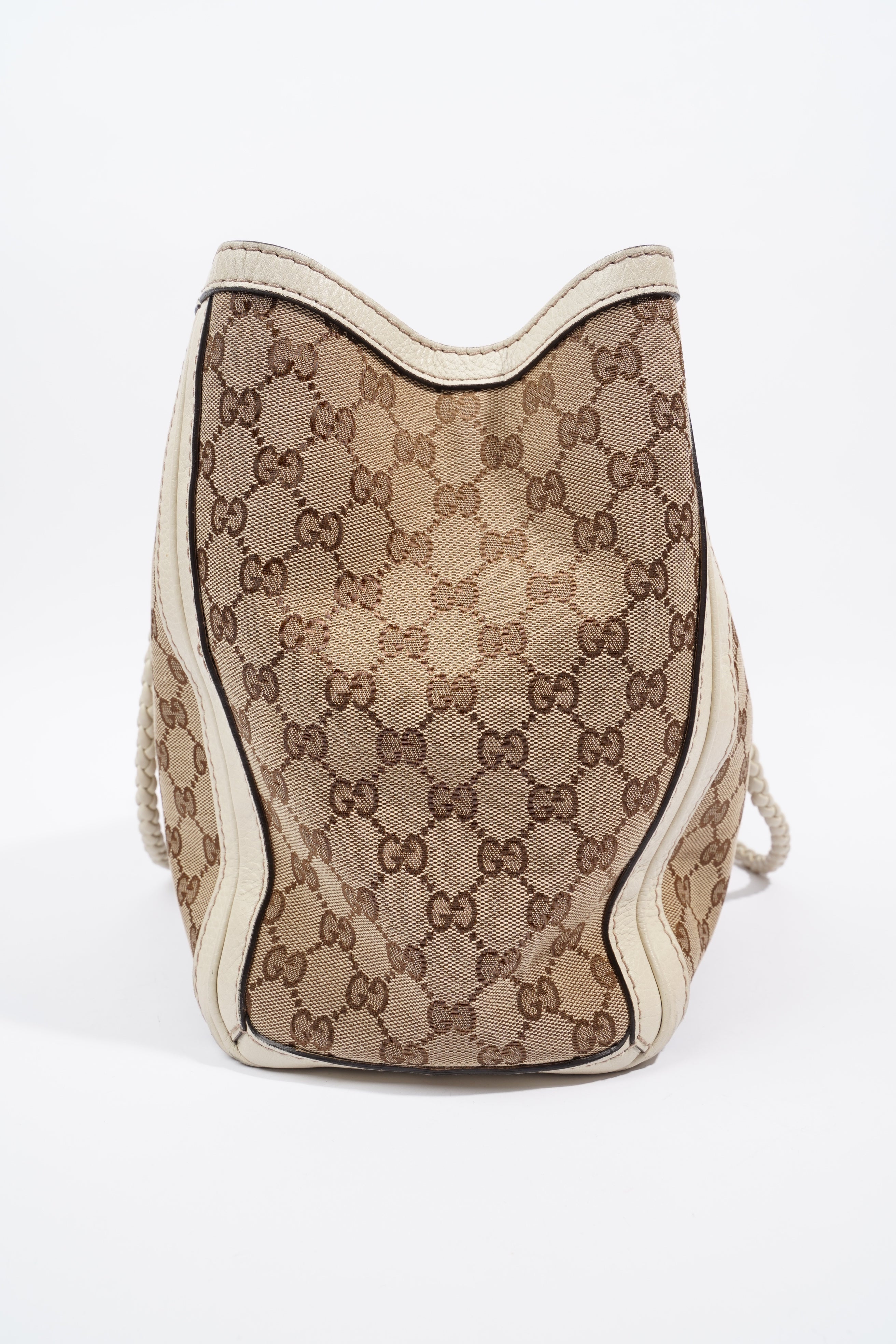 Gucci Fringe Tote Bag Supreme / Cream Canvas