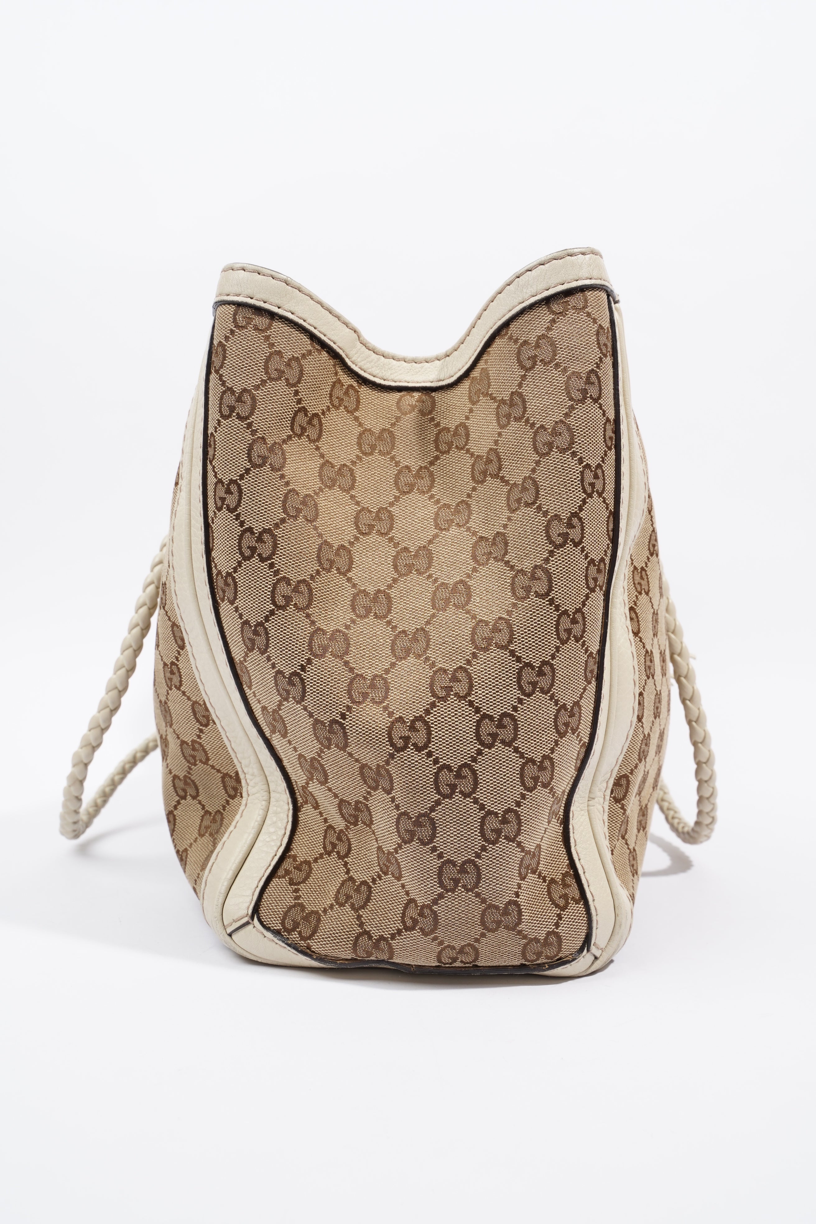 Gucci Fringe Tote Bag Supreme / Cream Canvas