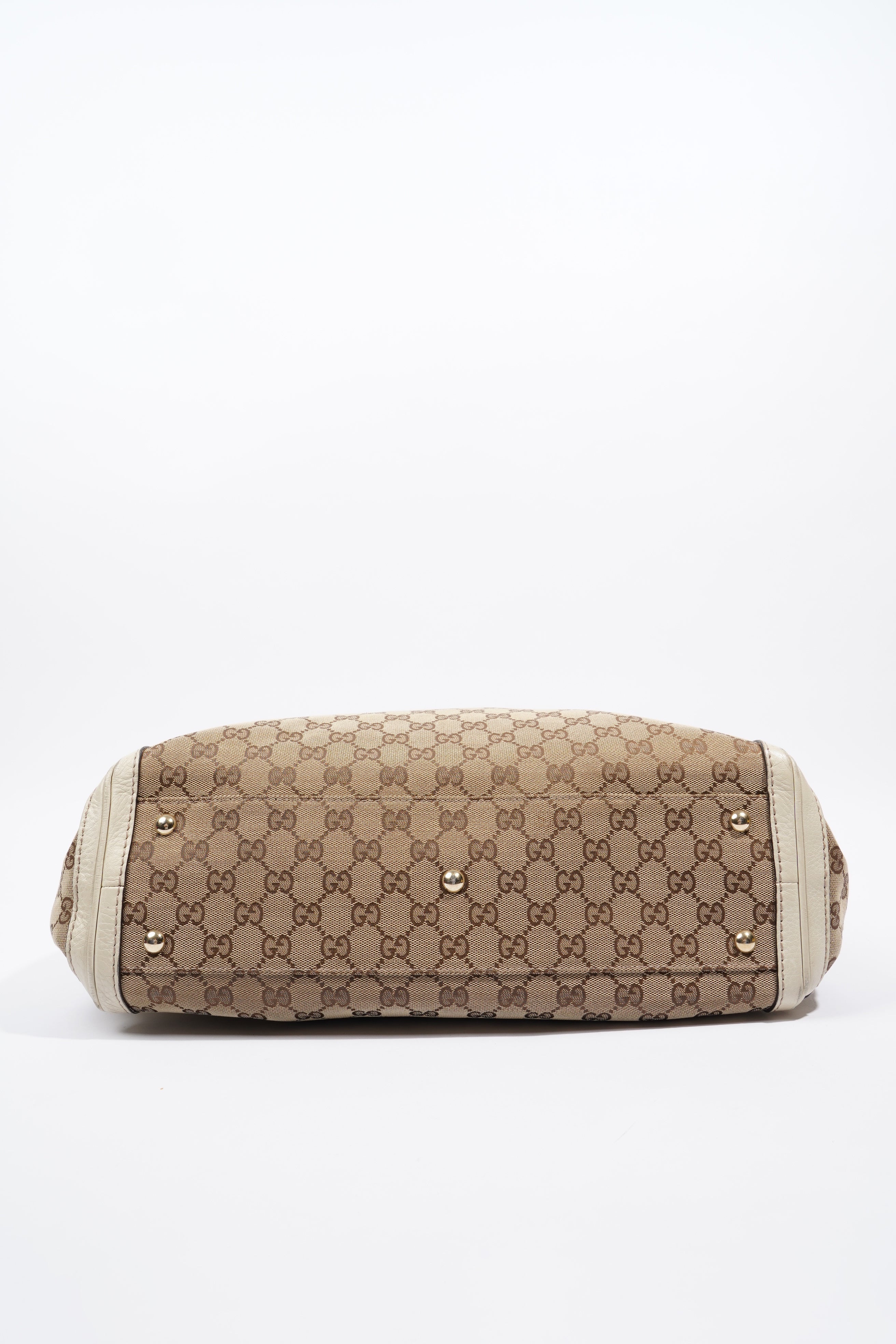 Gucci Fringe Tote Bag Supreme / Cream Canvas