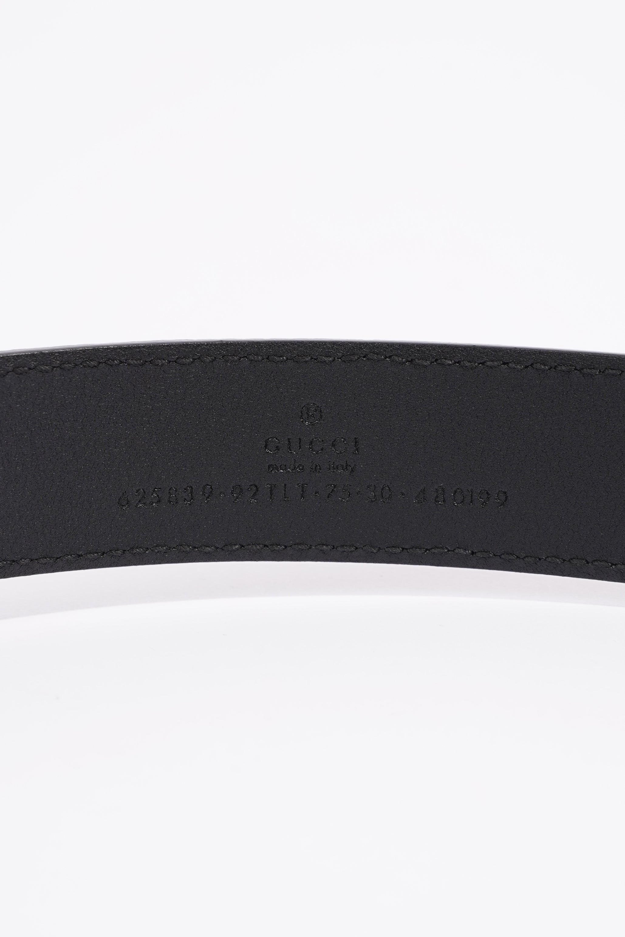 Gucci Marmont Belt Supreme / Black Canvas 75cm 30"