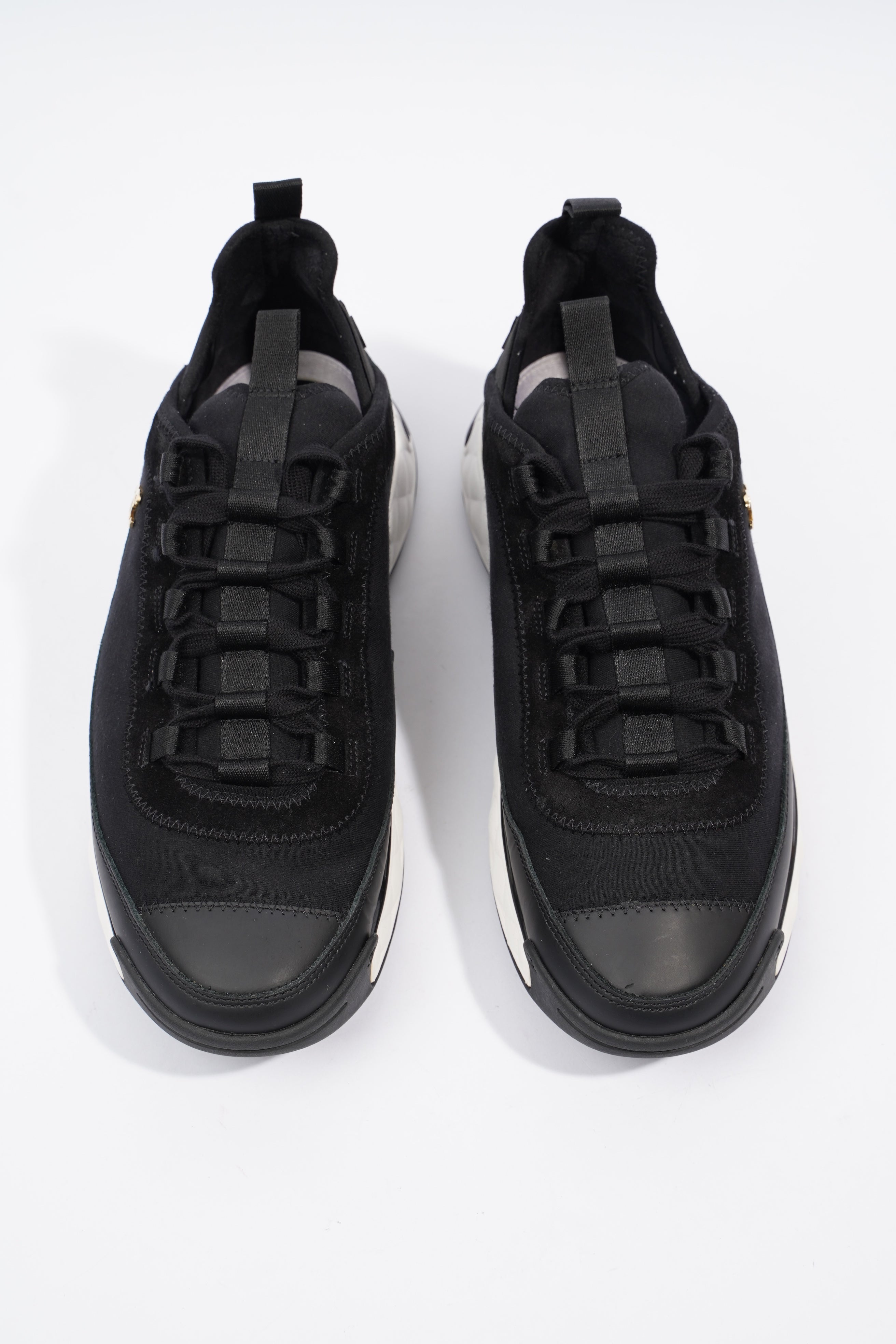 Chanel CC Logo Sneaker Black / White Nylon EU 41 UK 7