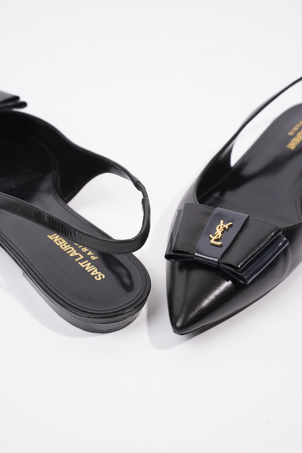 Saint Laurent Anais Black Leather EU 40 UK 7