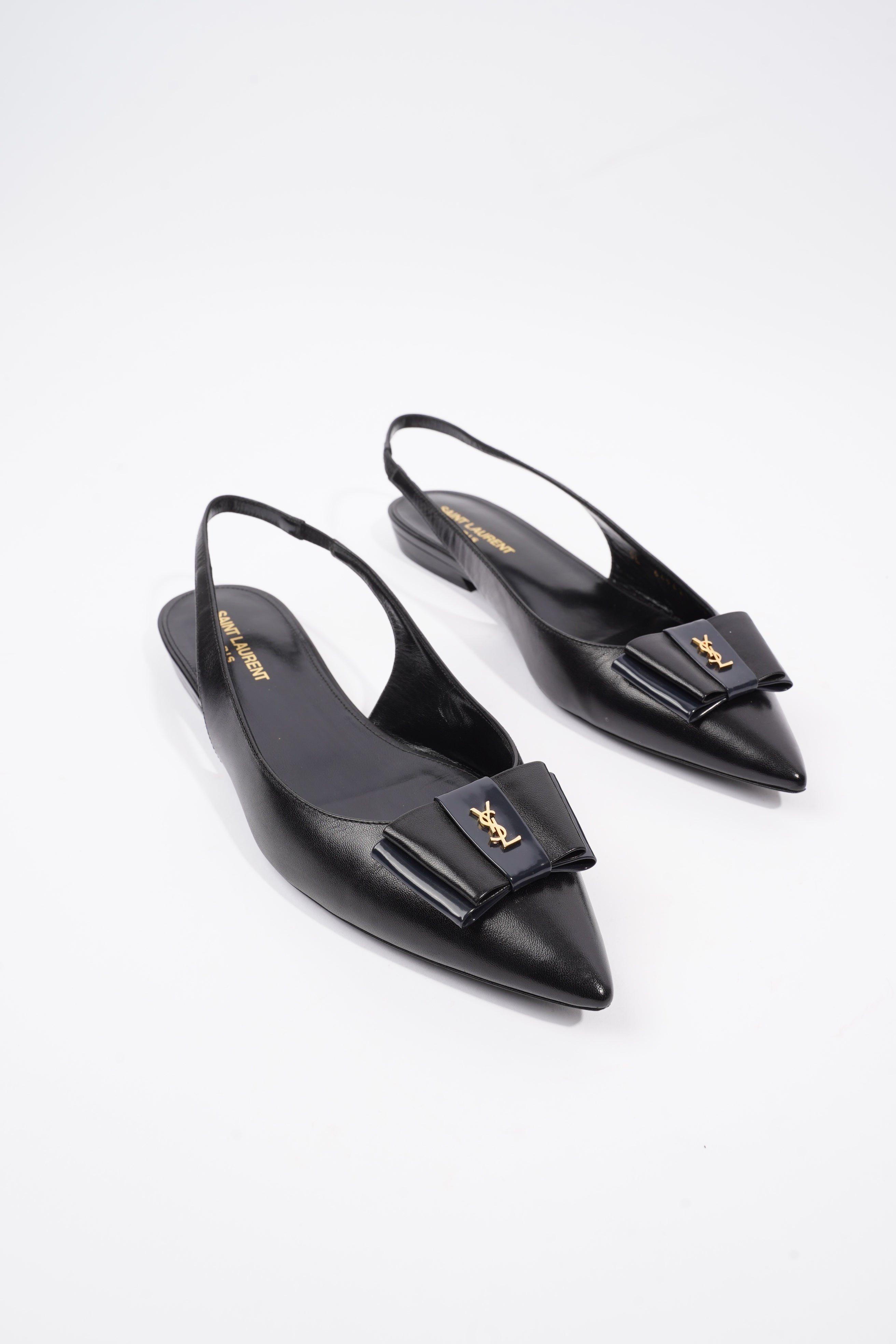 Saint Laurent Anais Black Leather EU 40 UK 7