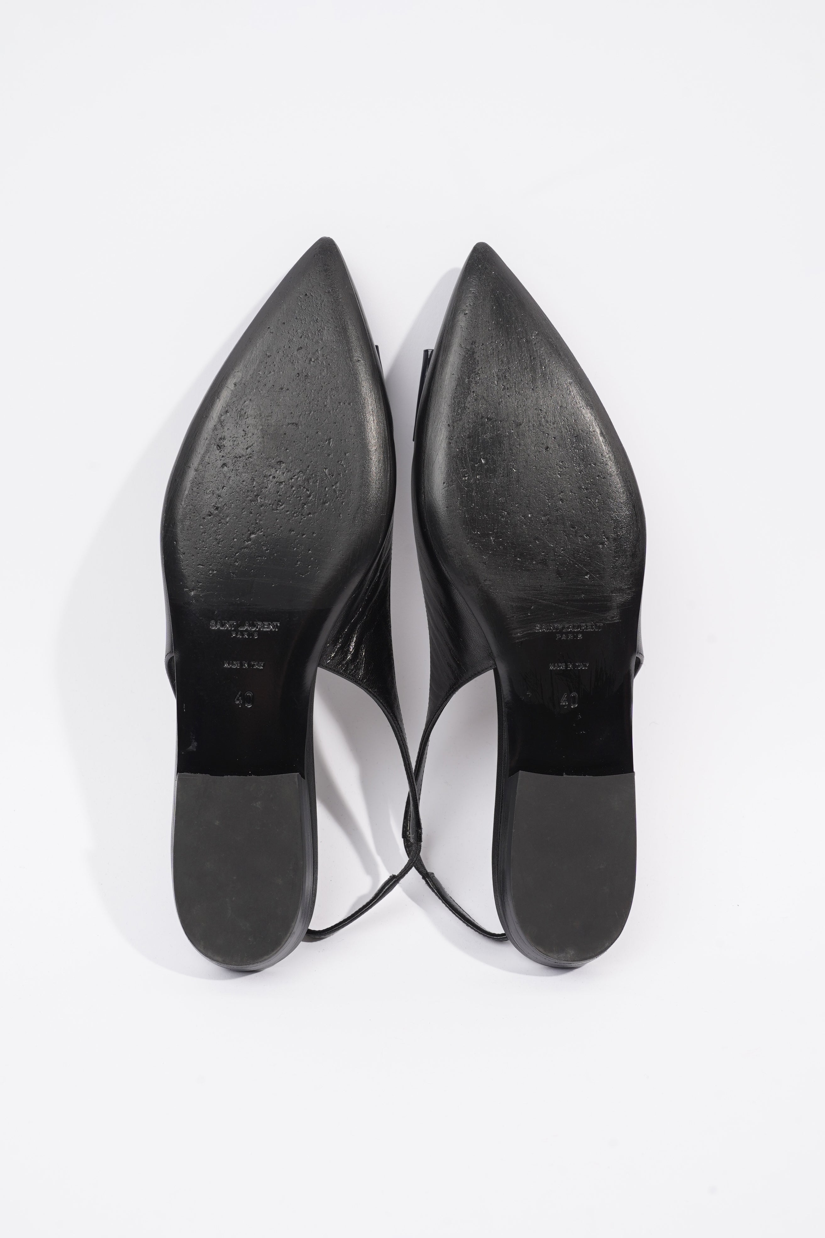 Saint Laurent Anais Black Leather EU 40 UK 7
