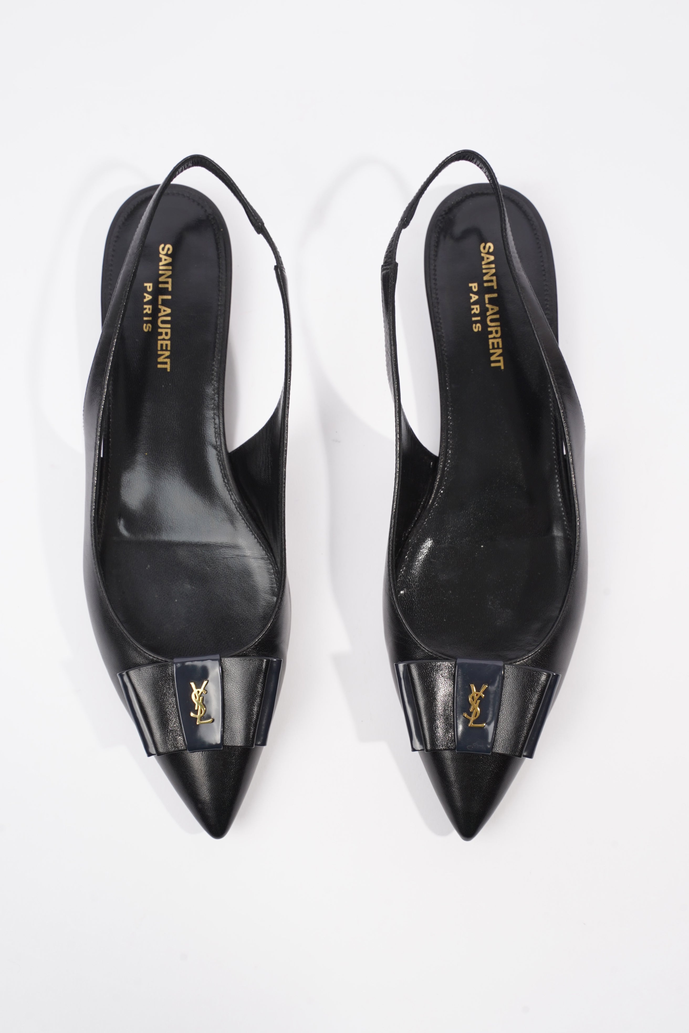 Saint Laurent Anais Black Leather EU 40 UK 7