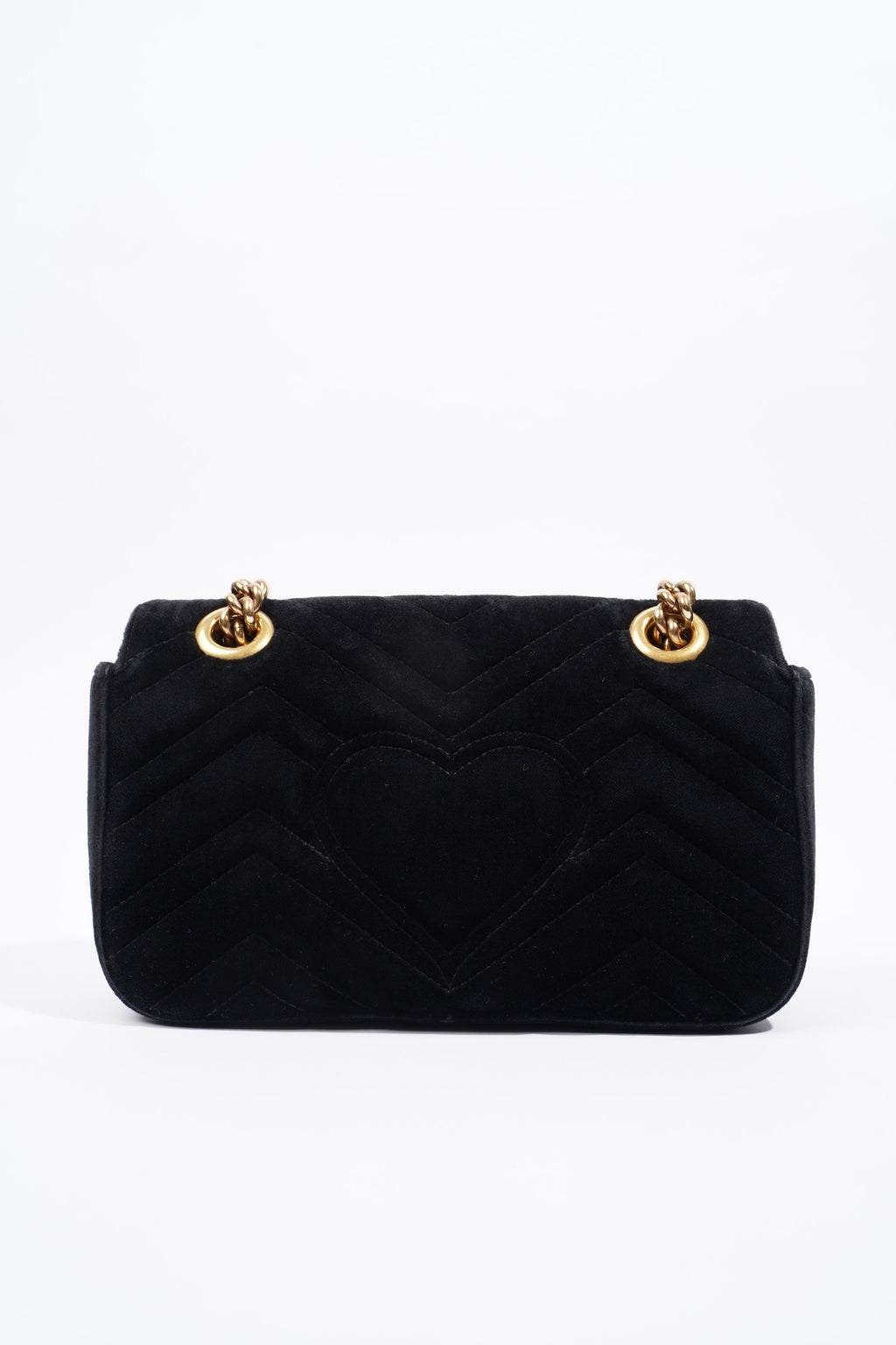 Gucci Marmont Flap Black Velvet Mini