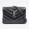 Saint Laurent Toy LouLou Black Calfskin Leather