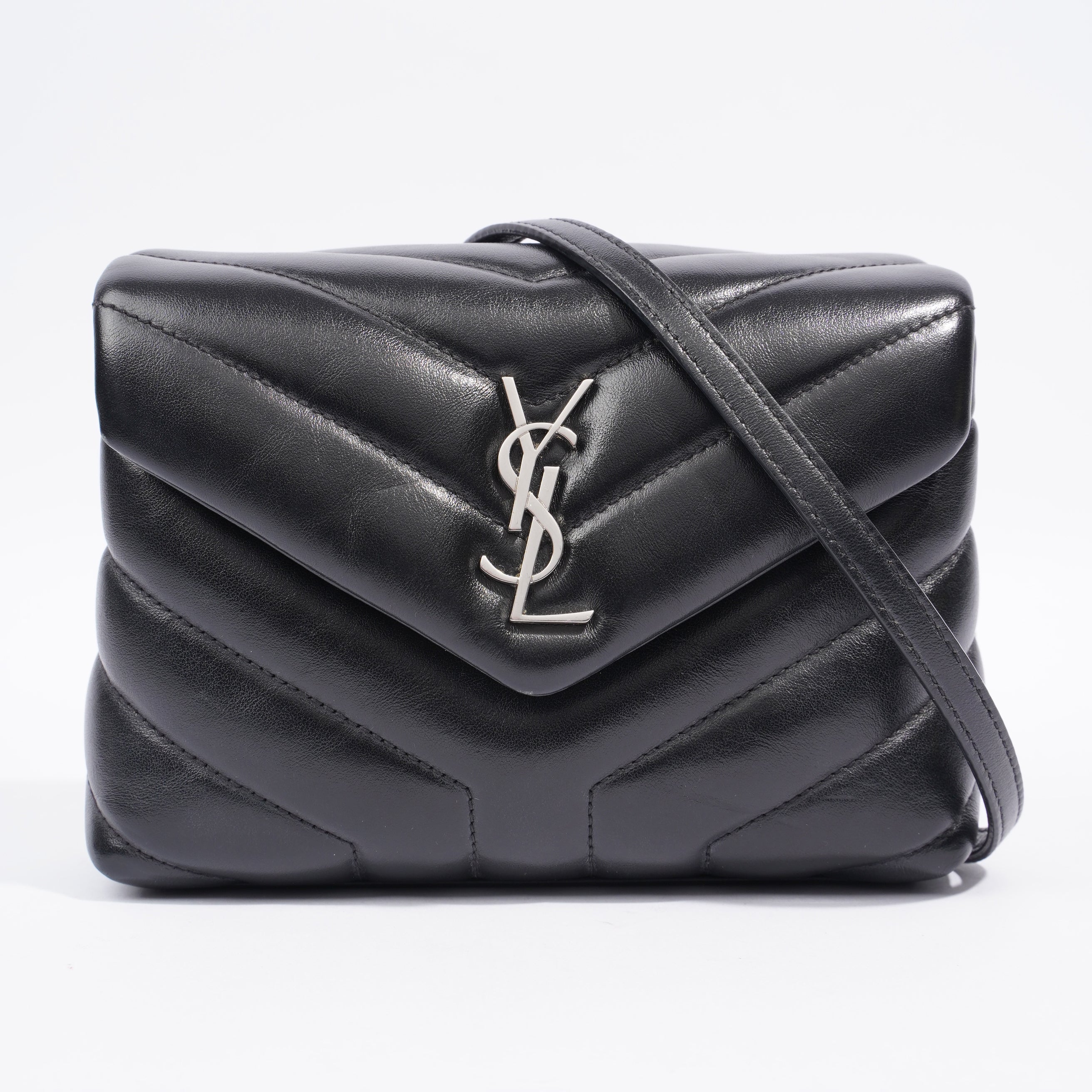 Saint Laurent Toy LouLou Black Calfskin Leather
