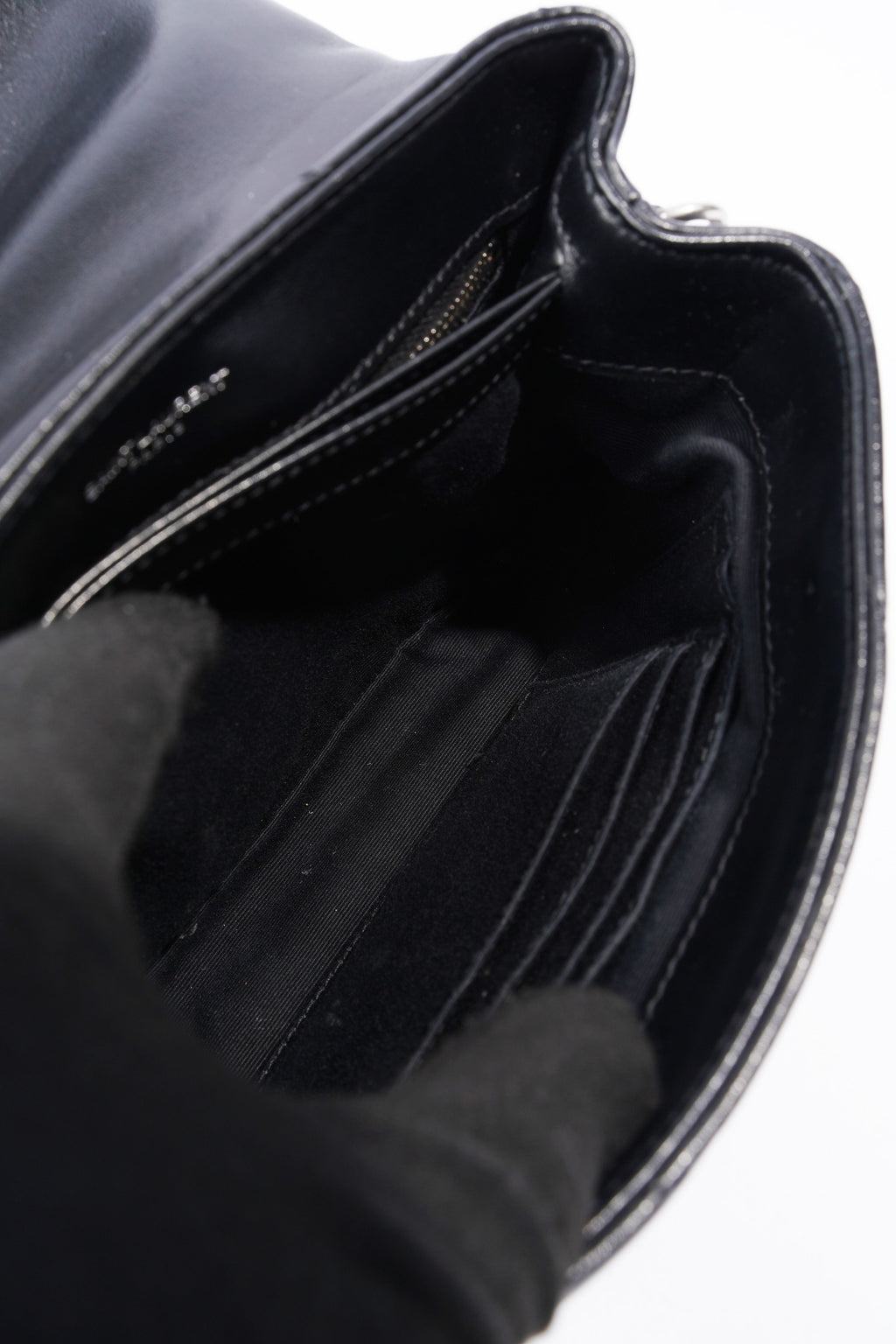Saint Laurent Toy LouLou Black Calfskin Leather