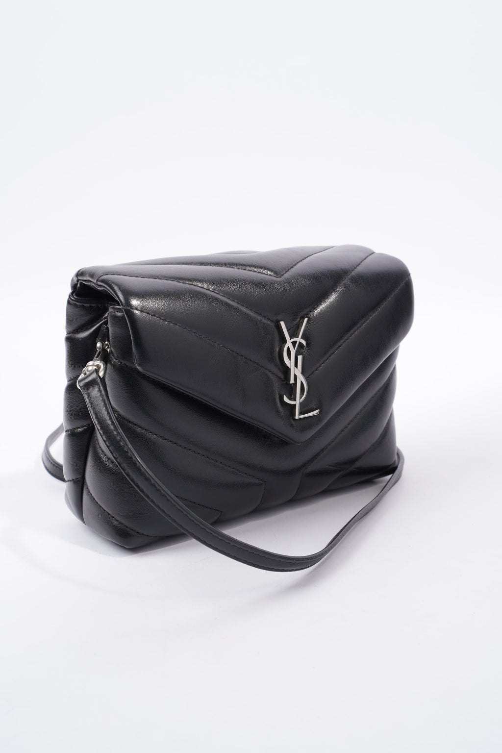 Saint Laurent Toy LouLou Black Calfskin Leather
