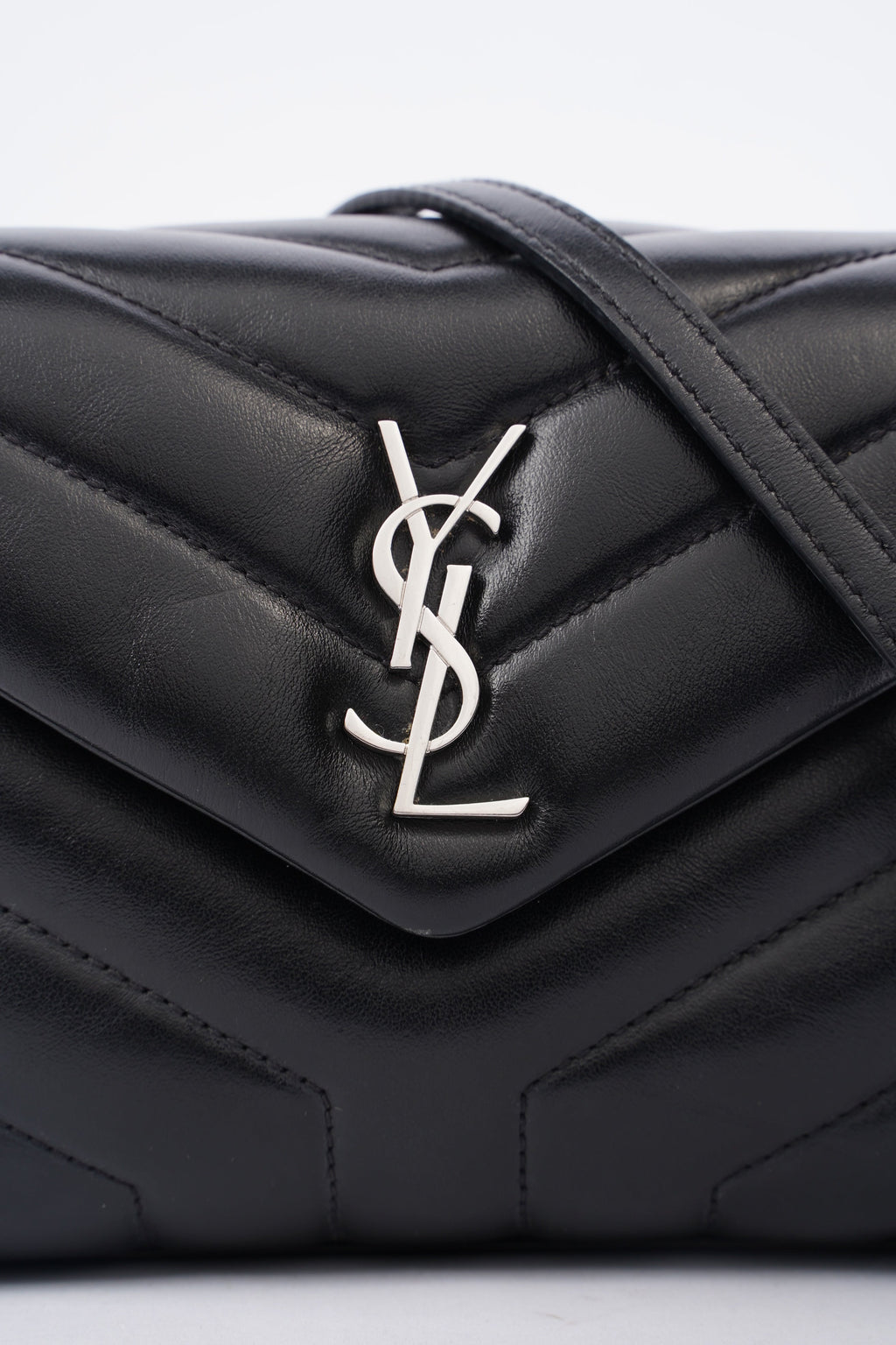 Saint Laurent Toy LouLou Black Calfskin Leather