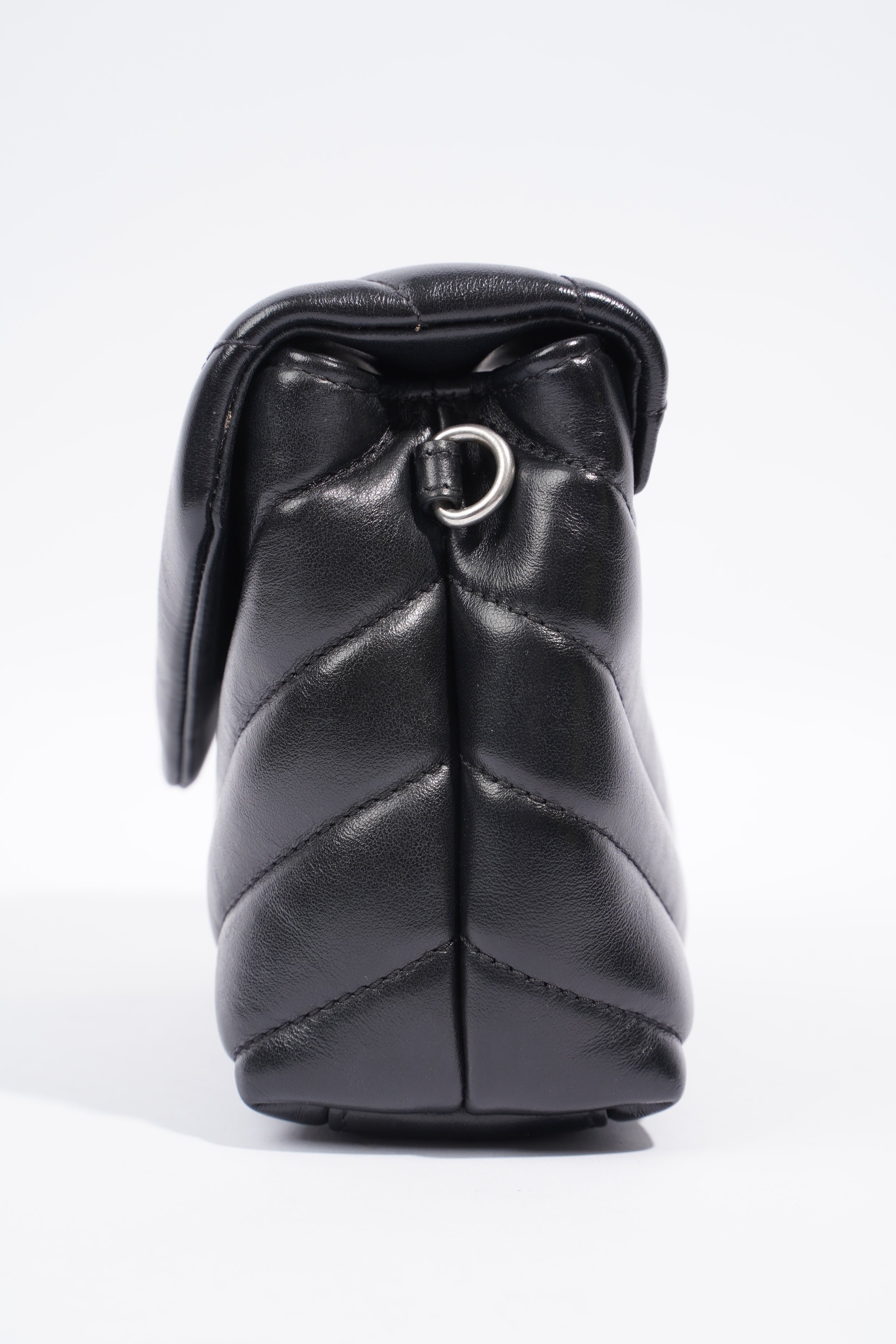 Saint Laurent Toy LouLou Black Calfskin Leather