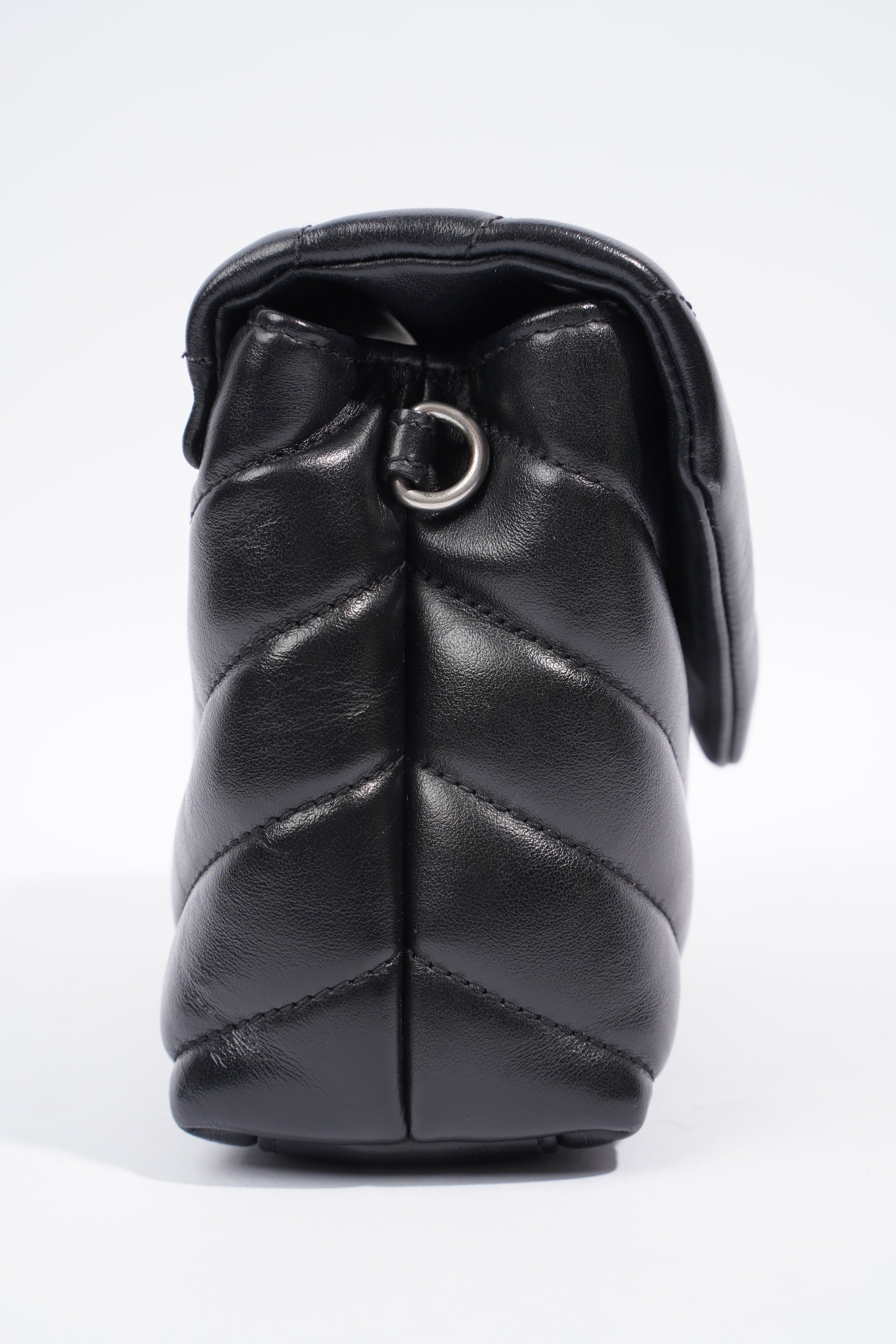 Saint Laurent Toy LouLou Black Calfskin Leather
