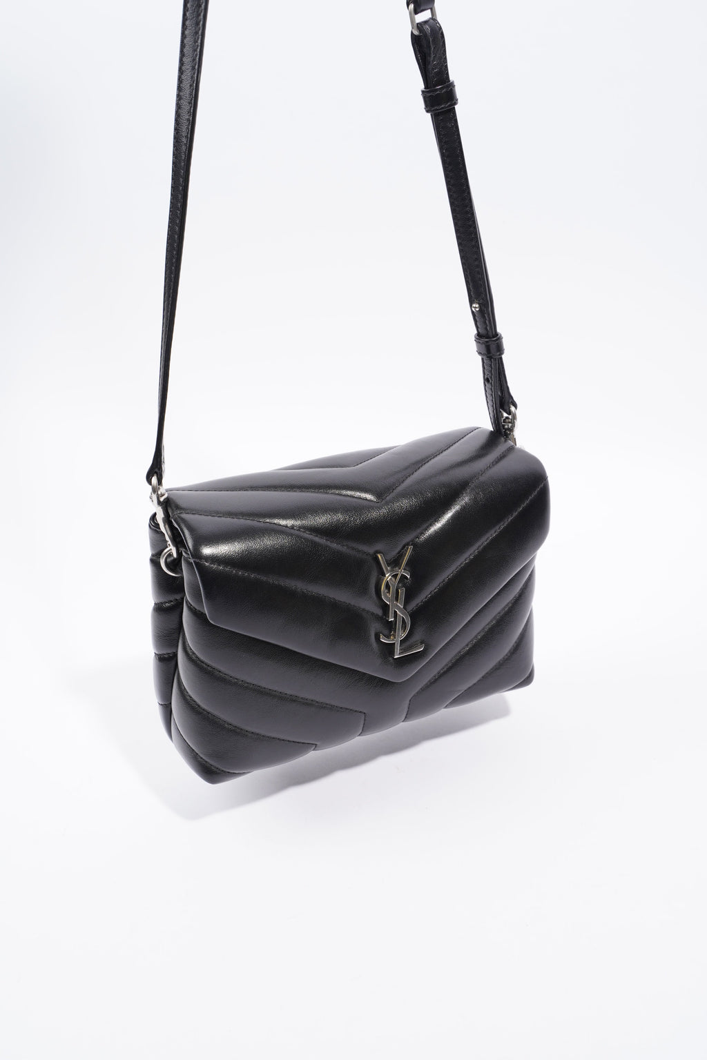 Saint Laurent Toy LouLou Black Calfskin Leather