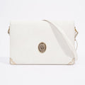 Christian Dior Vintage Shoulder Bag White Leather