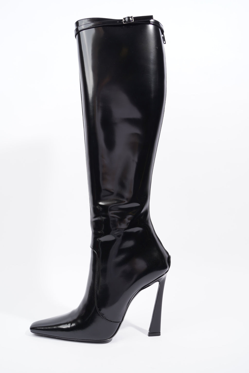 Saint Laurent Tess Boot 110 Black Patent Leather EU 40 UK 7