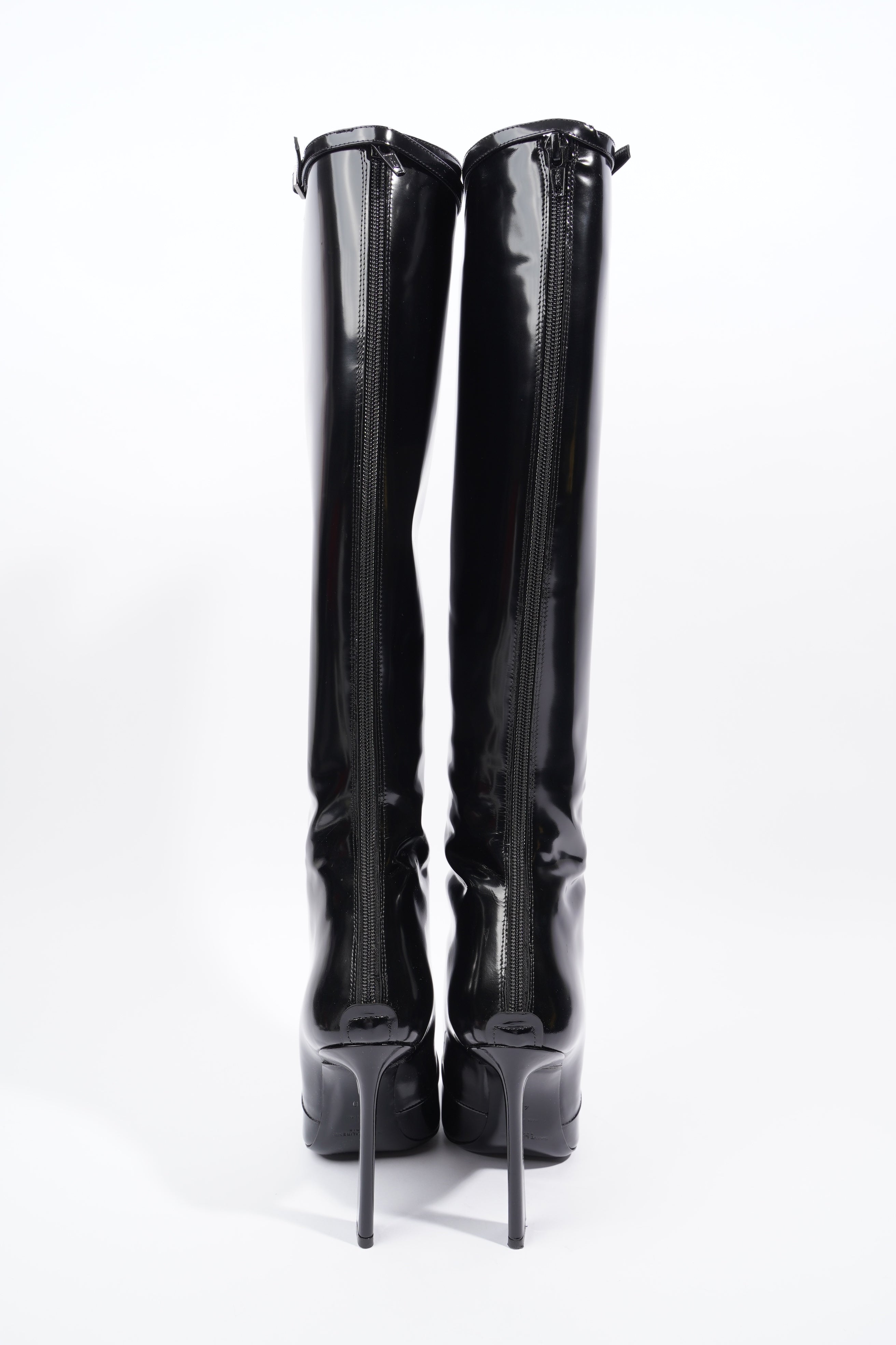 Saint Laurent Tess Boot 110 Black Patent Leather EU 40 UK 7