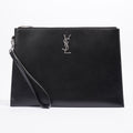 Saint Laurent Clutch Black Calfskin Leather