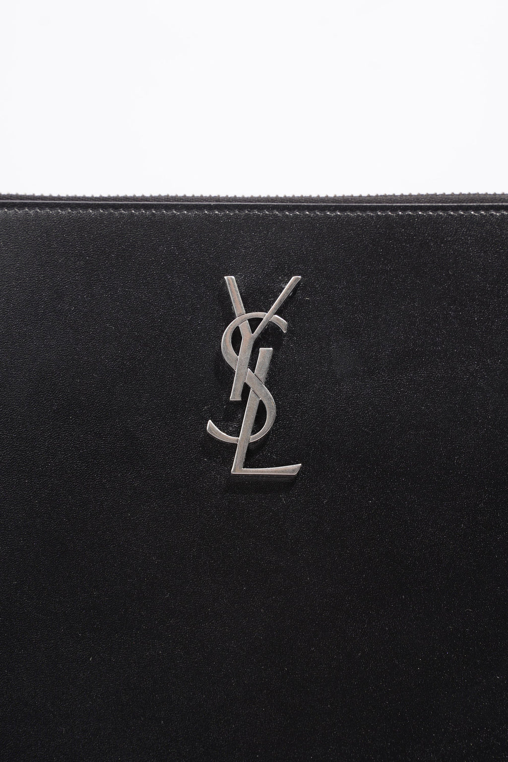 Saint Laurent Clutch Black Calfskin Leather