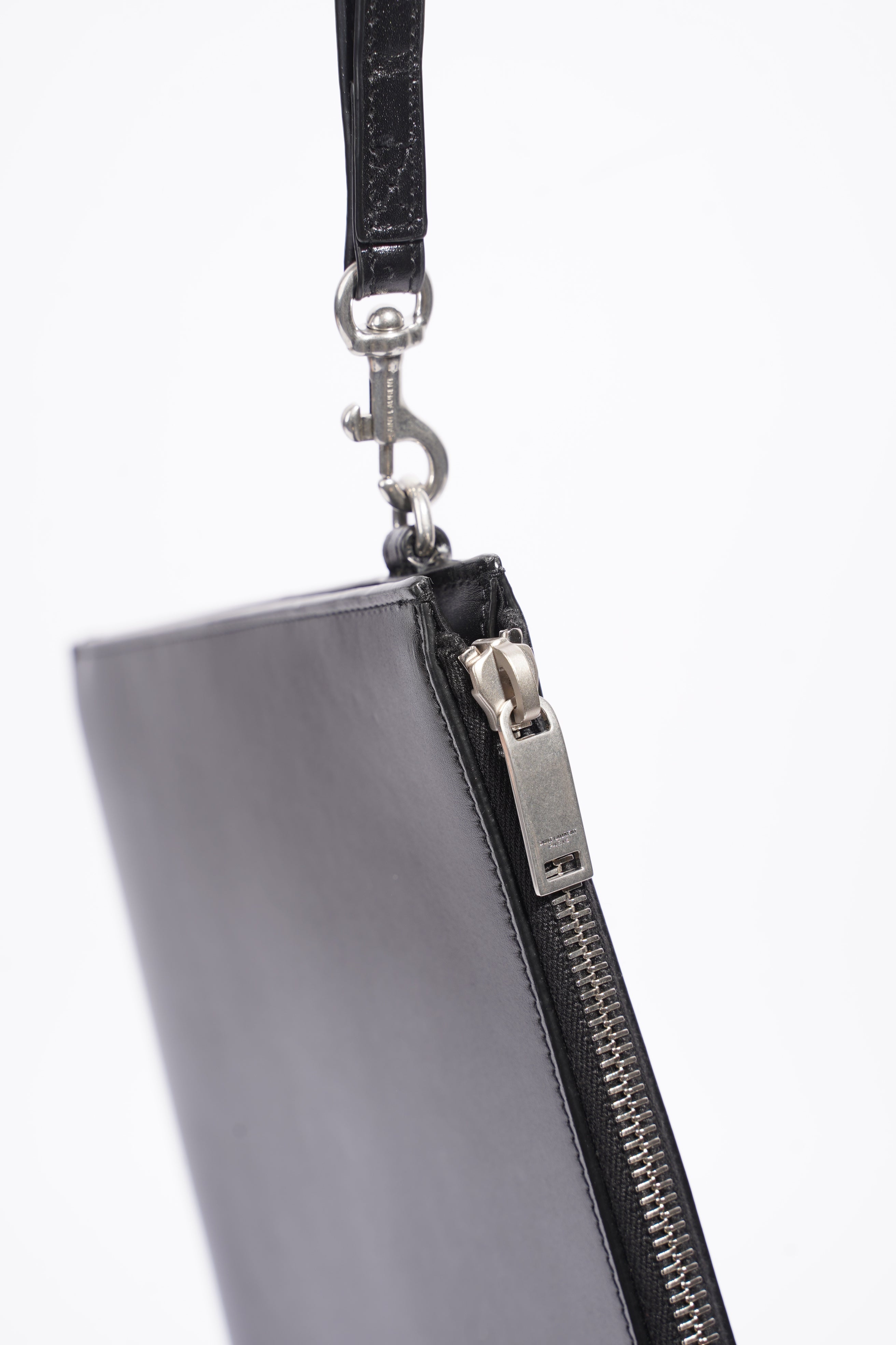 Saint Laurent Clutch Black Calfskin Leather