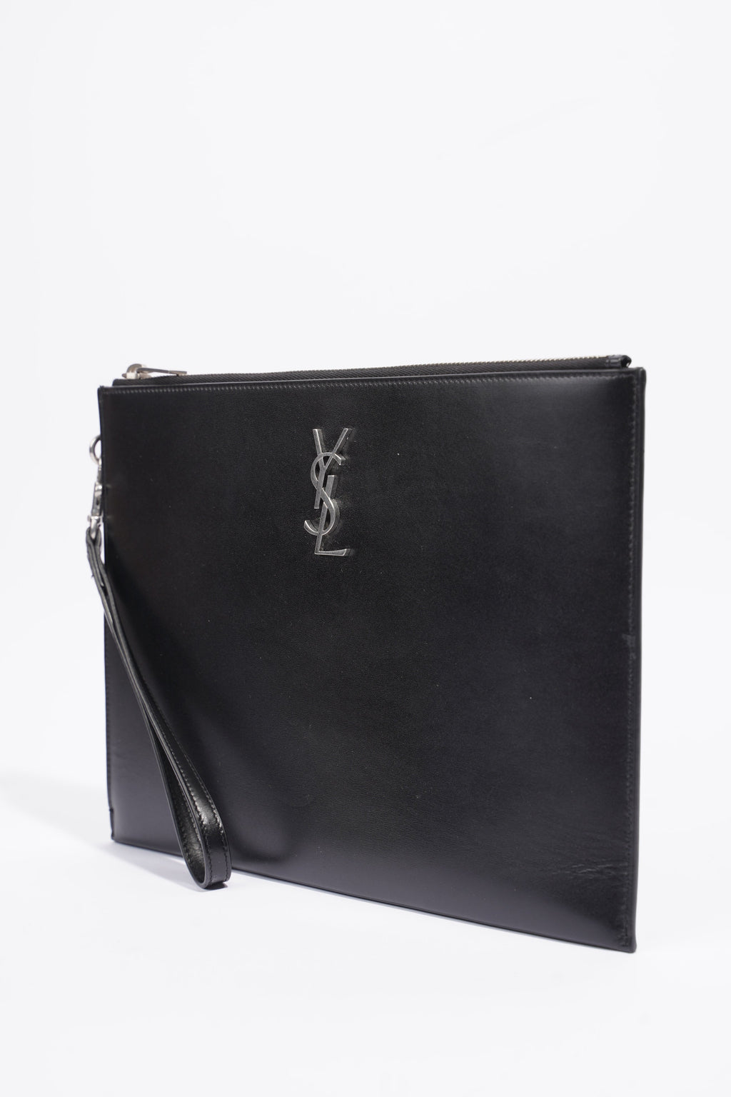 Saint Laurent Clutch Black Calfskin Leather