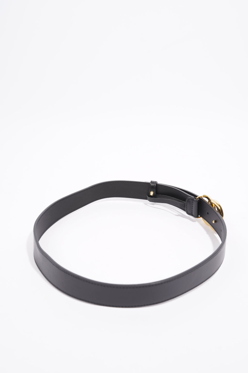 Gucci Marmont Belt Black / Gold Leather 80cm 32"