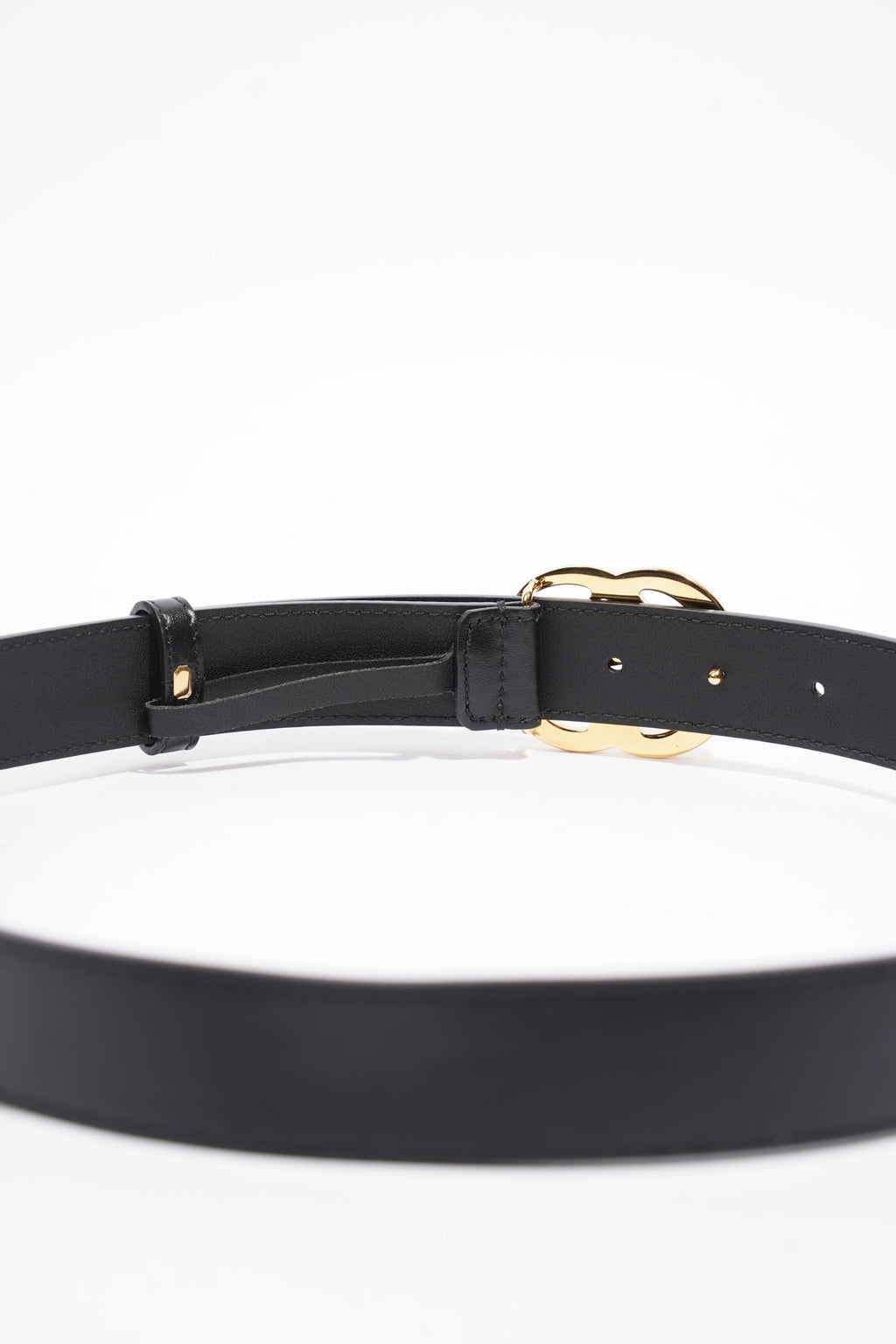 Gucci Marmont Belt Black / Gold Leather 80cm 32"