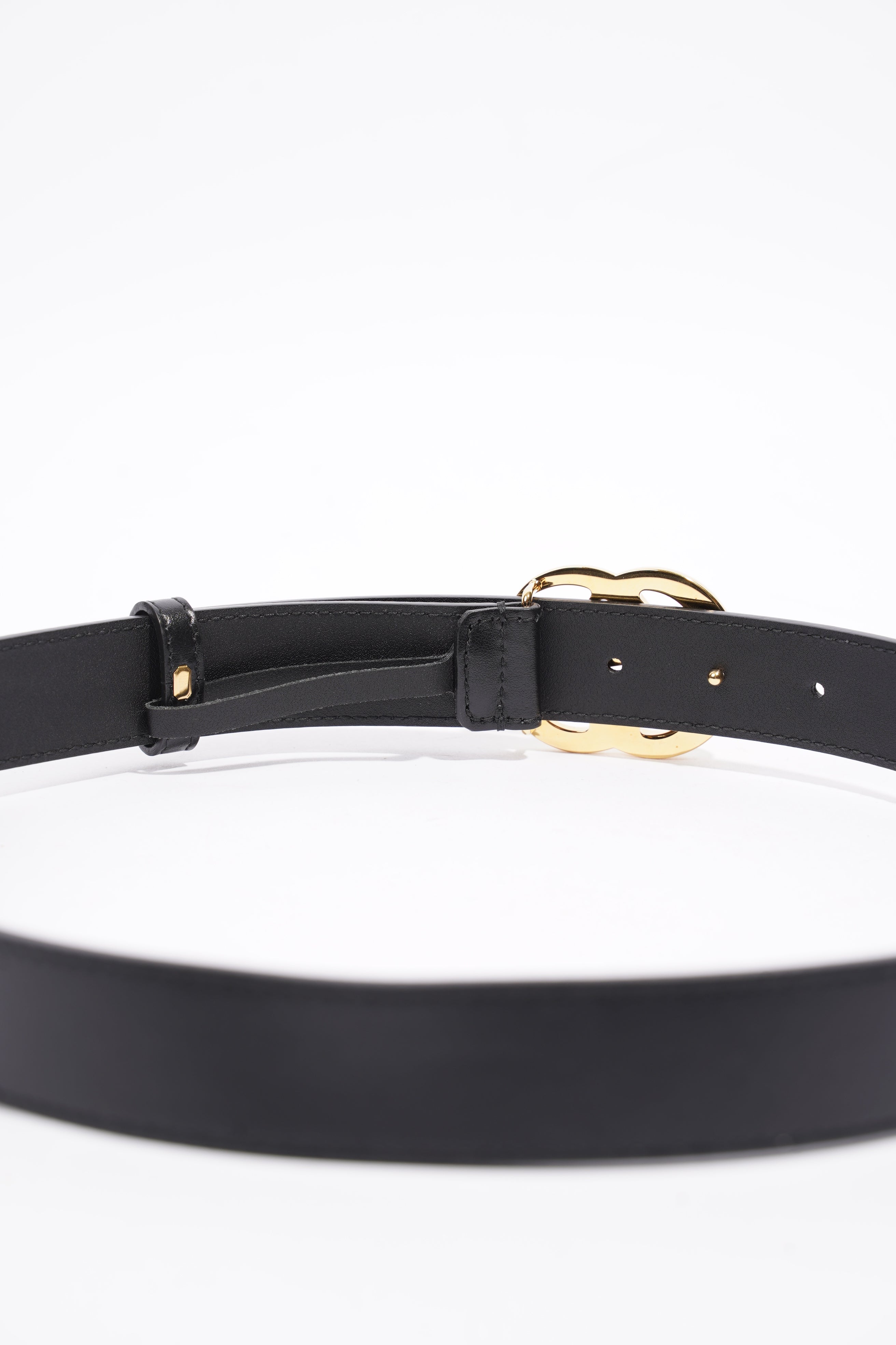 Gucci Marmont Belt Black / Gold Leather 80cm 32"