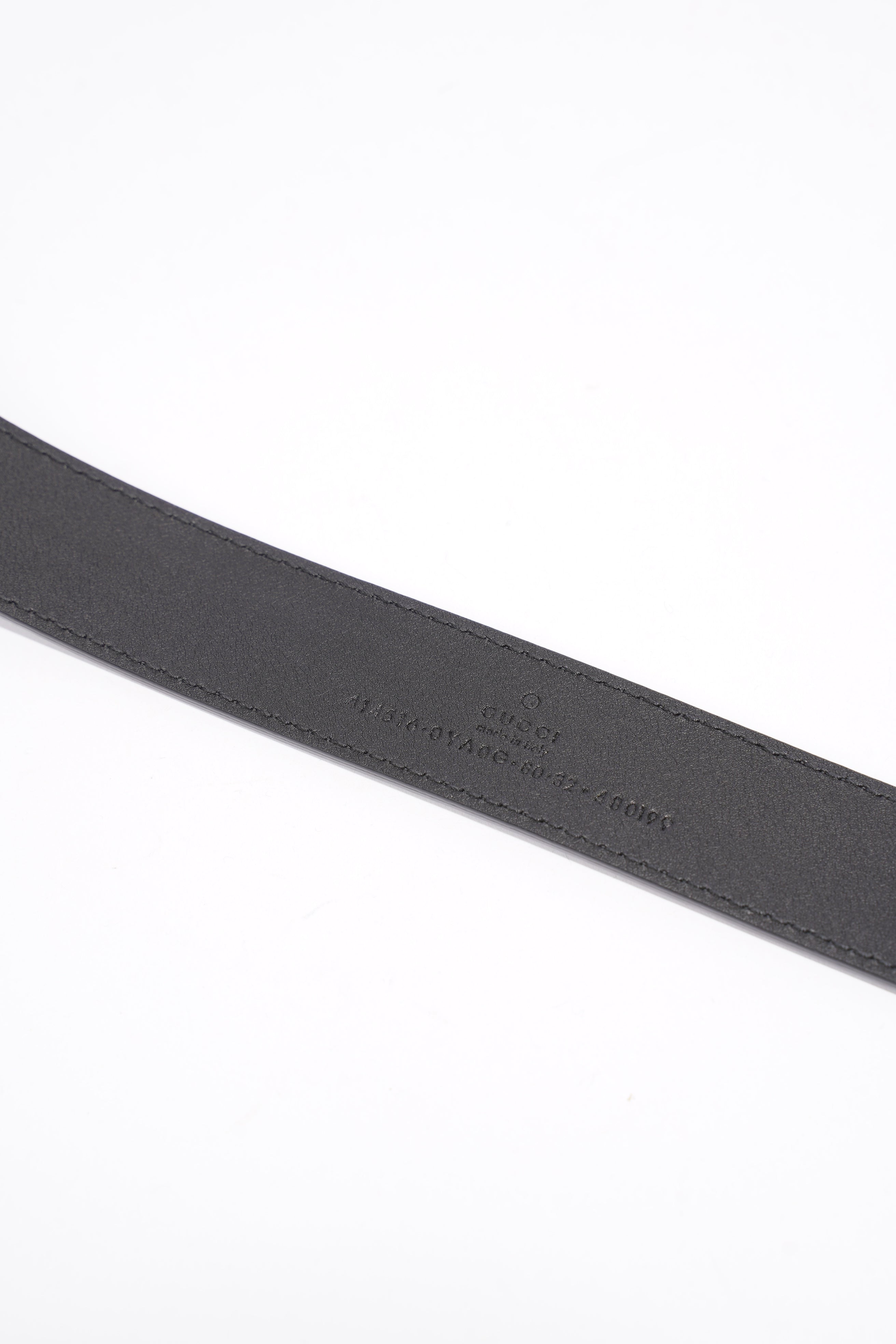 Gucci Marmont Belt Black / Gold Leather 80cm 32"